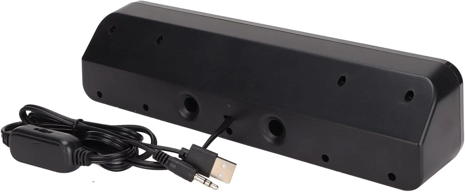 اسپیکر استریو ساب ووفر HiFi سیم دار، بلندگوی رومیزی قابل حمل، بلندگوی بلند با تغذیه USB برای کامپیوتر و تلویزیون اسپیکر استریو ساب ووفر HiFi سیم دار، بلندگوی رومیزی قابل حمل، بلندگوی بلند با تغذیه USB برای کامپیوتر و تلویزیون