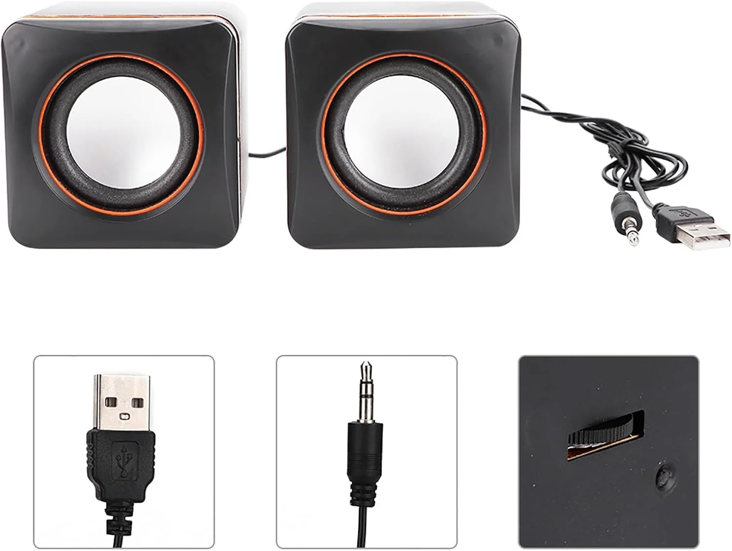 اسپیکر سیمی USB مربعی کوچک fo sa، استریو، جک 3.5 میلیمتری، سبک وزن، سیستم صوتی کوچک USB برای کامپیوتر، MP3، MP4، لپتاپ (دو مسیره) اسپیکر سیمی USB مربعی کوچک fo sa، استریو، جک 3.5 میلیمتری، سبک وزن، سیستم صوتی کوچک USB برای کامپیوتر، MP3، MP4، لپتاپ (دو مسیره)