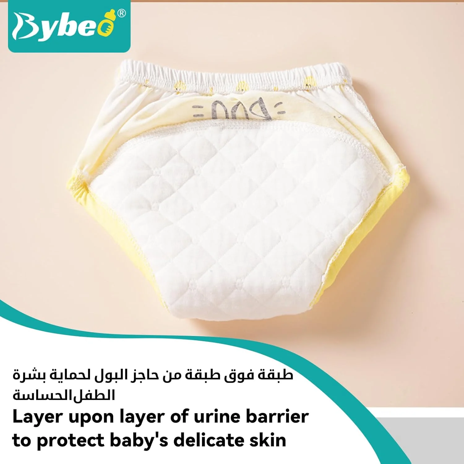 5 Piece Potty Training Underwear, 6 Layers Breathable Cotton Absorbent Trainer Pants for Toddler Baby Boys Girls Waterproof 5 Piece Potty Training Underwear, 6 Layers Breathable Cotton Absorbent Trainer Pants for Toddler Baby Boys Girls Waterproof