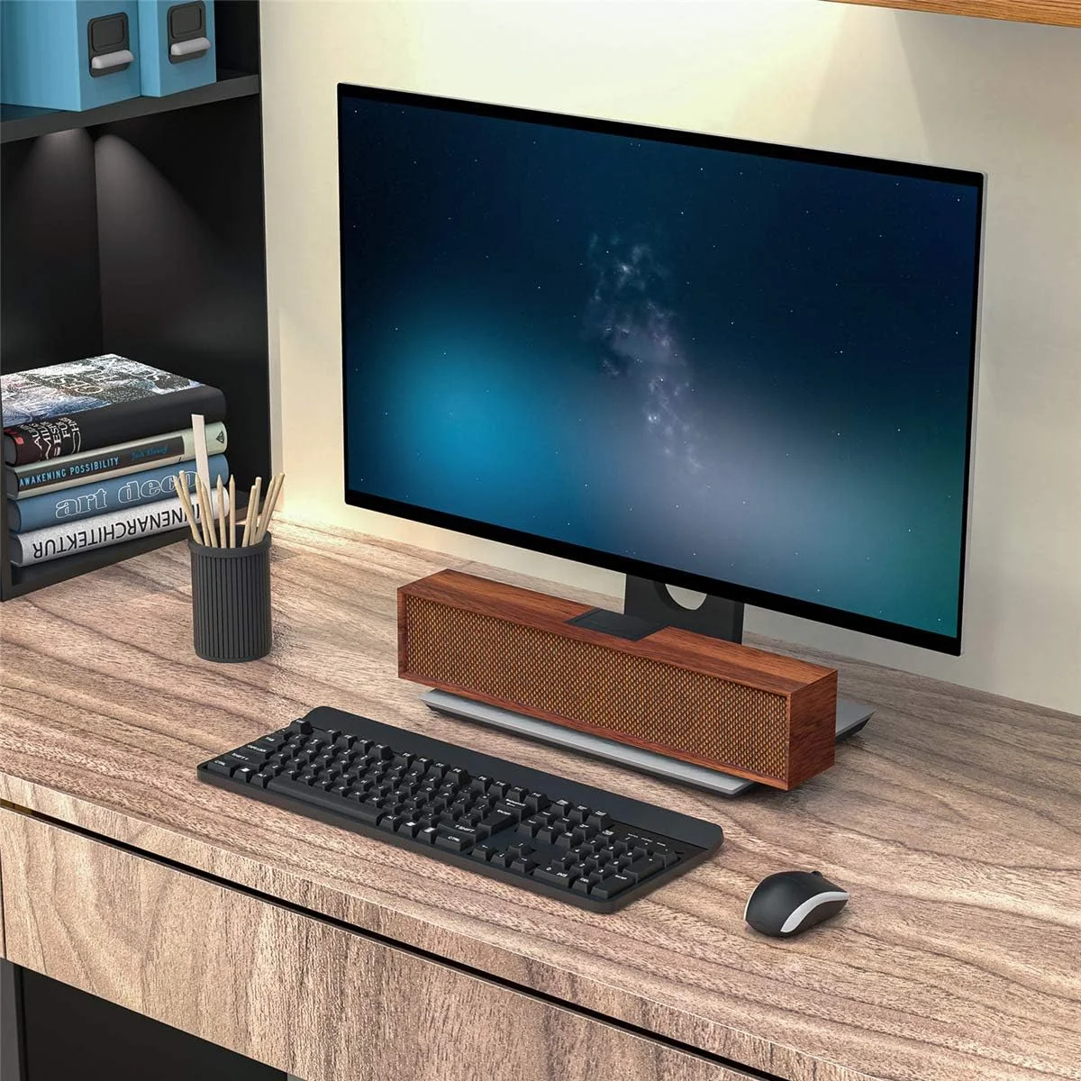 اسپیکر بلوتوث قابل حمل Smalody با صدای استریو 10 واتی، BassUp، اسپیکرهای چوبی کلاسیک رترو PC، جفت شدن استریو بی سیم، اسپیکر برای خانه، فضای باز، مسافرت اسپیکر بلوتوث قابل حمل Smalody با صدای استریو 10 واتی، BassUp، اسپیکرهای چوبی کلاسیک رترو PC، جفت شدن استریو بی سیم، اسپیکر برای خانه، فضای باز، مسافرت