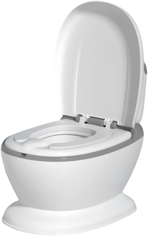 صندلی آموزشی توالت کودک با درب و محافظ پاشش - صندلی توالت نرم PU ضد لغزش کودک با کاسه قابل جابجایی - صندلی توالت فرنگی قابل حمل برای پسران و دختران - آموزش دهنده توالت راحت برای کودکان نوپا