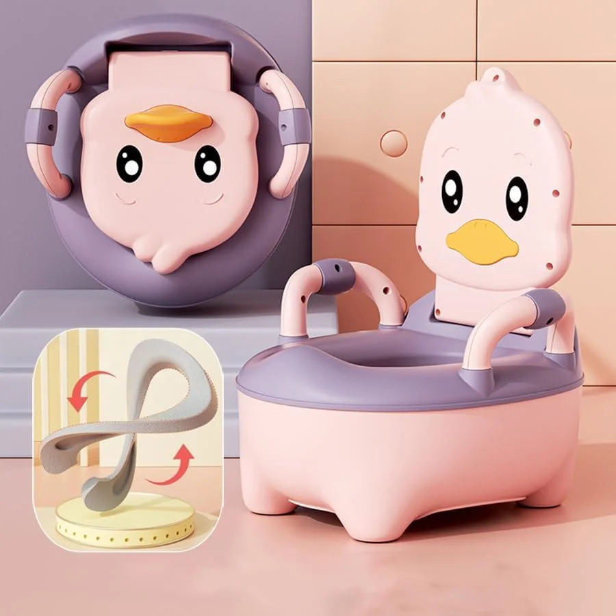 توالت آموزشی کودک توبی با دستگیره، صندلی توالت قابل حمل کودک نوپا با نشیمنگاه نرم، لگن توالت قابل جابجایی، پشتیبانی از کمر، صندلی توالت مسافرتی کودک نوپا برای پسران و دختران 6 ماهه تا 5 ساله (صورتی) توالت آموزشی کودک توبی با دستگیره، صندلی توالت قابل حمل کودک نوپا با نشیمنگاه نرم، لگن توالت قابل جابجایی، پشتیبانی از کمر، صندلی توالت مسافرتی کودک نوپا برای پسران و دختران 6 ماهه تا 5 ساله (صورتی)