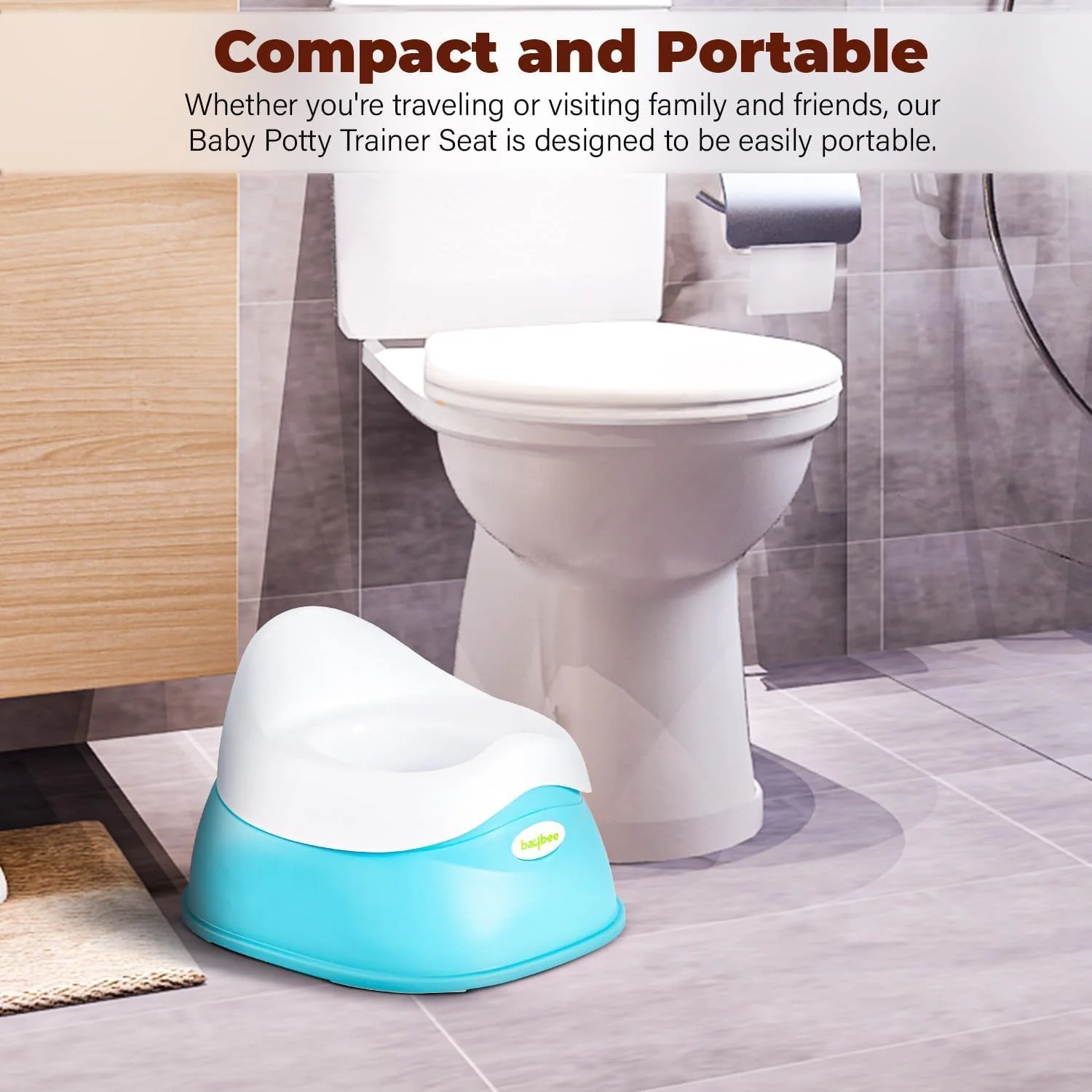 صندلی آموزشی توالت فرنگی کودک Baybee Neo، صندلی توالت فرنگی قابل حمل با کاسه جداشدنی و پشتی بلند، صندلی توالت فرنگی برای پسران و دختران 0 تا 5 سال (آبی) صندلی آموزشی توالت فرنگی کودک Baybee Neo، صندلی توالت فرنگی قابل حمل با کاسه جداشدنی و پشتی بلند، صندلی توالت فرنگی برای پسران و دختران 0 تا 5 سال (آبی)