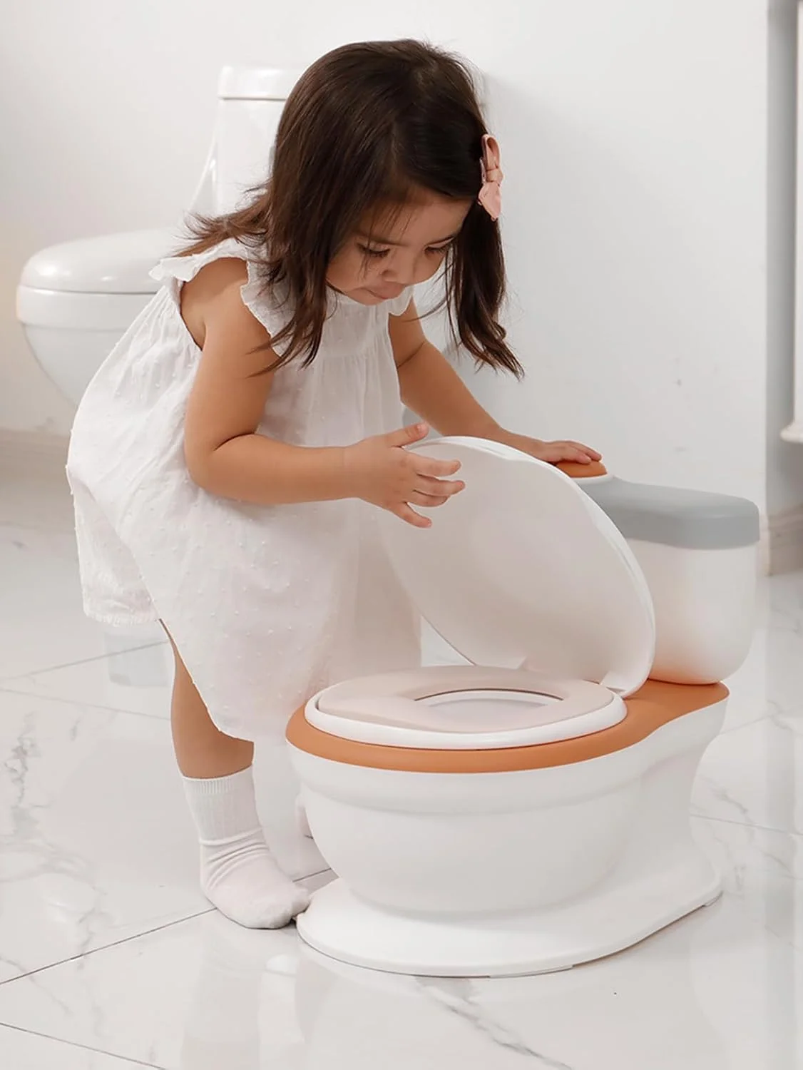 توالت آموزشی کودک نوپا، توالت آموزشی واقعی با نشیمنگاه نرم، توالت آموزشی واقعی با نشیمنگاه نرم، دارای پخش کننده دستمال توالت و محافظ پاشش ضد لغزش برای کودکان نوپا، نوزادان و کودکان توالت آموزشی کودک نوپا، توالت آموزشی واقعی با نشیمنگاه نرم، توالت آموزشی واقعی با نشیمنگاه نرم، دارای پخش کننده دستمال توالت و محافظ پاشش ضد لغزش برای کودکان نوپا، نوزادان و کودکان