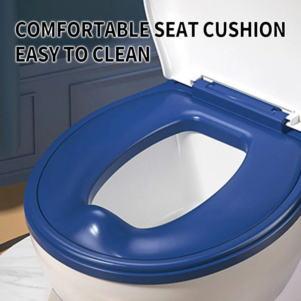 توالت آموزشی کودک، صندلی آموزشی توالت واقعی، صندلی توالت کودک با نشیمنگاه نرم، لگن توالت جداشدنی، جای دستمال کاغذی و محافظ پاشش، ضد لغزش برای کودکان نوپا، نوزادان و کودکان (آبی) توالت آموزشی کودک، صندلی آموزشی توالت واقعی، صندلی توالت کودک با نشیمنگاه نرم، لگن توالت جداشدنی، جای دستمال کاغذی و محافظ پاشش، ضد لغزش برای کودکان نوپا، نوزادان و کودکان (آبی)