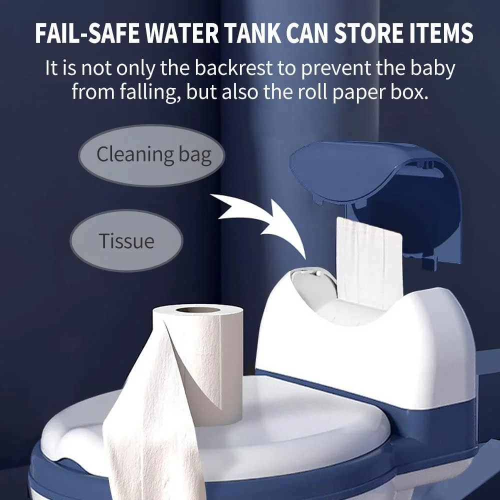 توالت آموزشی کودک، صندلی آموزشی توالت واقعی، صندلی توالت کودک با نشیمنگاه نرم، لگن توالت جداشدنی، جای دستمال کاغذی و محافظ پاشش، ضد لغزش برای کودکان نوپا، نوزادان و کودکان (آبی) توالت آموزشی کودک، صندلی آموزشی توالت واقعی، صندلی توالت کودک با نشیمنگاه نرم، لگن توالت جداشدنی، جای دستمال کاغذی و محافظ پاشش، ضد لغزش برای کودکان نوپا، نوزادان و کودکان (آبی)