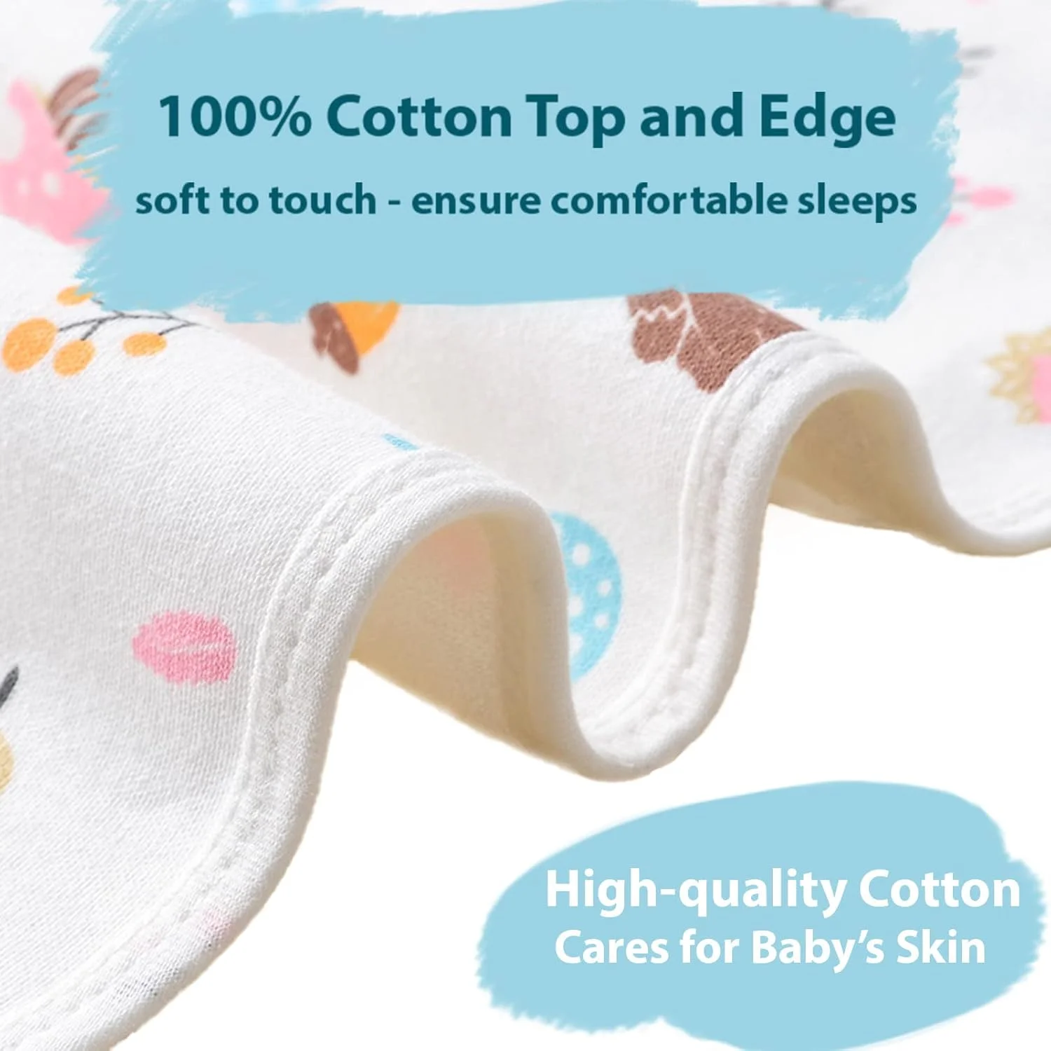 پد تخت ضد آب سه لایه SpireHues (50x70 سانتی متر) | 100% پنبه و بامبو | محافظ تشک دو طرفه برای آموزش توالت نوزاد و بی اختیاری بزرگسالان | قابل شستشو در ماشین لباسشویی پد تخت ضد آب سه لایه SpireHues (50x70 سانتی متر) | 100% پنبه و بامبو | محافظ تشک دو طرفه برای آموزش توالت نوزاد و بی اختیاری بزرگسالان | قابل شستشو در ماشین لباسشویی