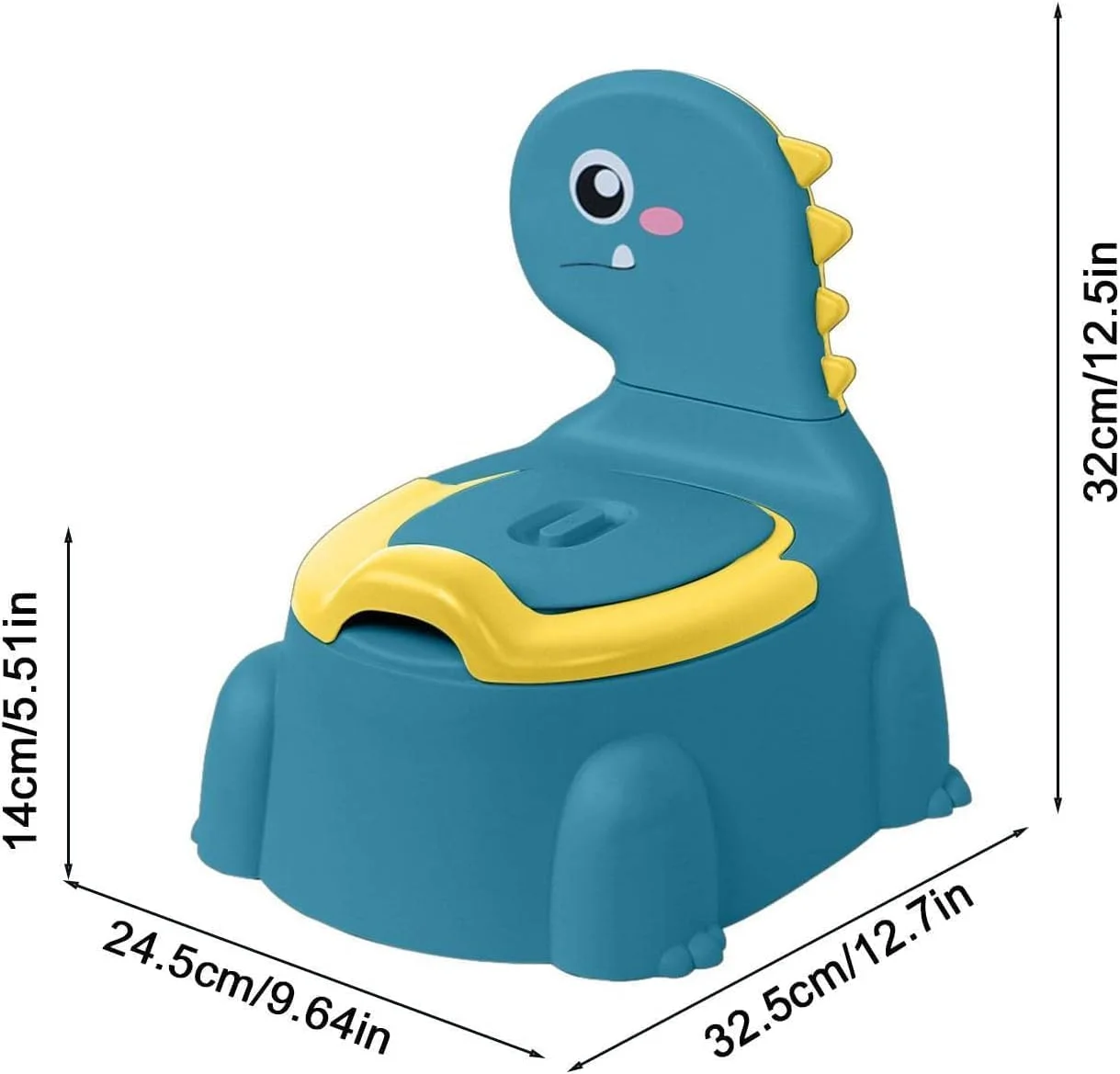 صندلی آموزشی توالت کودک Premify برای پسران و دختران، صندلی توالت کودک نوپا، توالت آموزشی دایناسوری با درب برای کودکان، صندلی توالت راحت برای کودکان 1 تا 6 سال