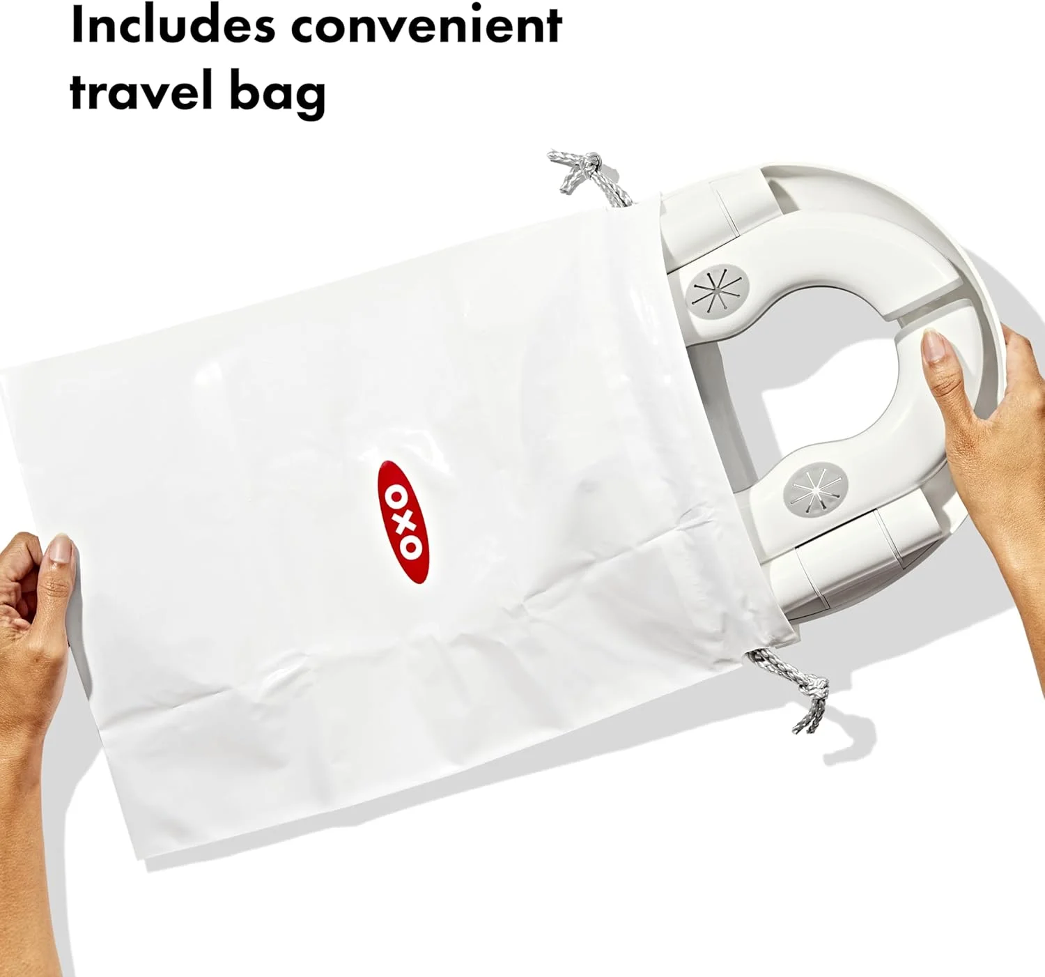 توالت سفری تات OXO مدل 2-in-1 Go - خاکستری، 1 عدد