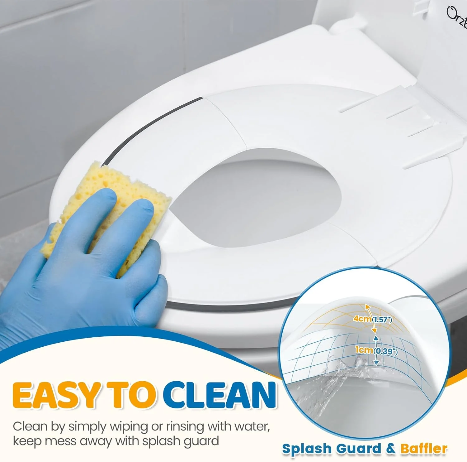 نشیمنگاه تاشو توالت کودک Orzbow، نشیمنگاه آموزشی توالت قابل حمل با مانع ادرار، نشیمنگاه توالت خانوادگی جهانی با فنجان مکنده، طول قابل تنظیم، نصب آسان، طراحی شبیه بزرگسالان، سفید نشیمنگاه تاشو توالت کودک Orzbow، نشیمنگاه آموزشی توالت قابل حمل با مانع ادرار، نشیمنگاه توالت خانوادگی جهانی با فنجان مکنده، طول قابل تنظیم، نصب آسان، طراحی شبیه بزرگسالان، سفید