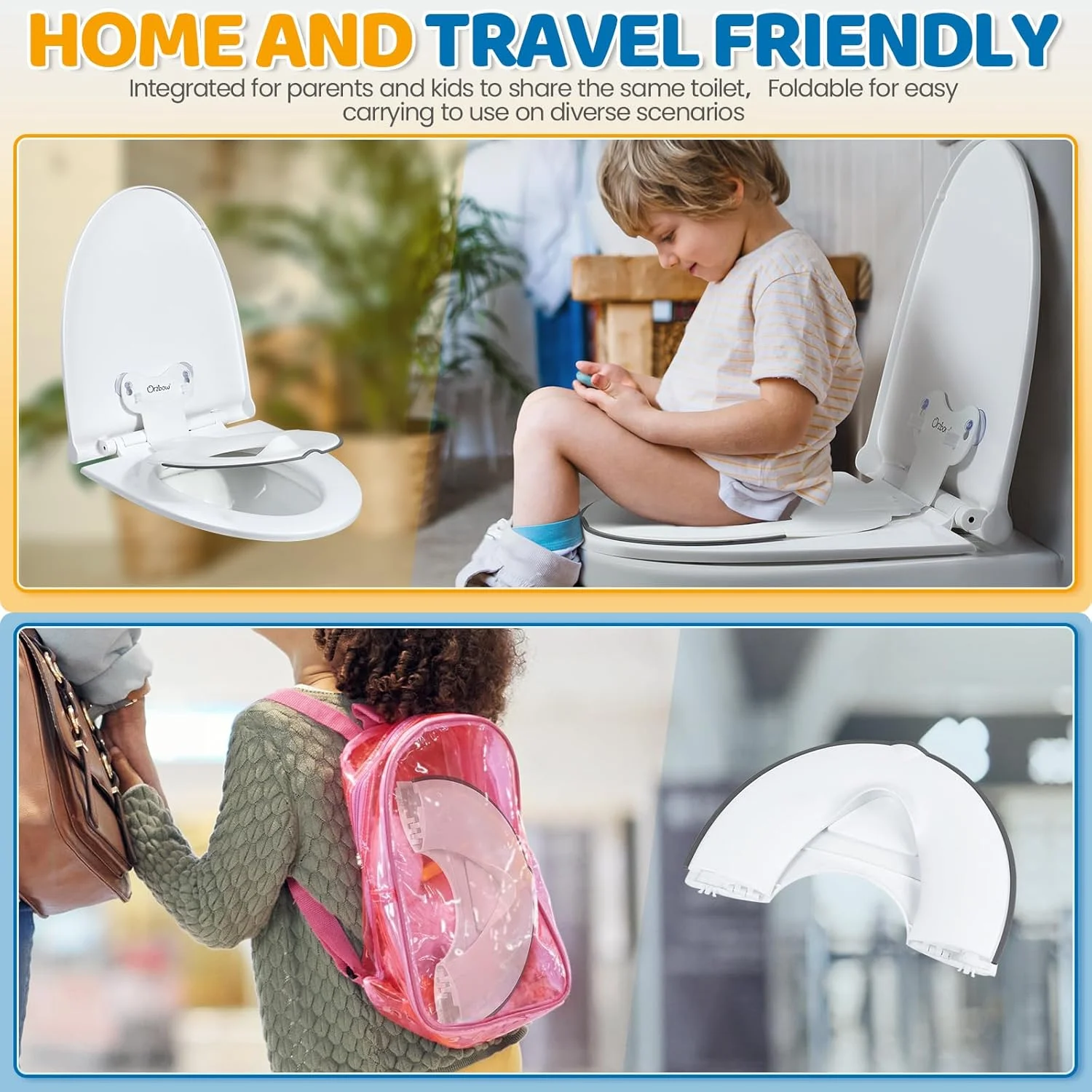 نشیمنگاه تاشو توالت کودک Orzbow، نشیمنگاه آموزشی توالت قابل حمل با مانع ادرار، نشیمنگاه توالت خانوادگی جهانی با فنجان مکنده، طول قابل تنظیم، نصب آسان، طراحی شبیه بزرگسالان، سفید نشیمنگاه تاشو توالت کودک Orzbow، نشیمنگاه آموزشی توالت قابل حمل با مانع ادرار، نشیمنگاه توالت خانوادگی جهانی با فنجان مکنده، طول قابل تنظیم، نصب آسان، طراحی شبیه بزرگسالان، سفید