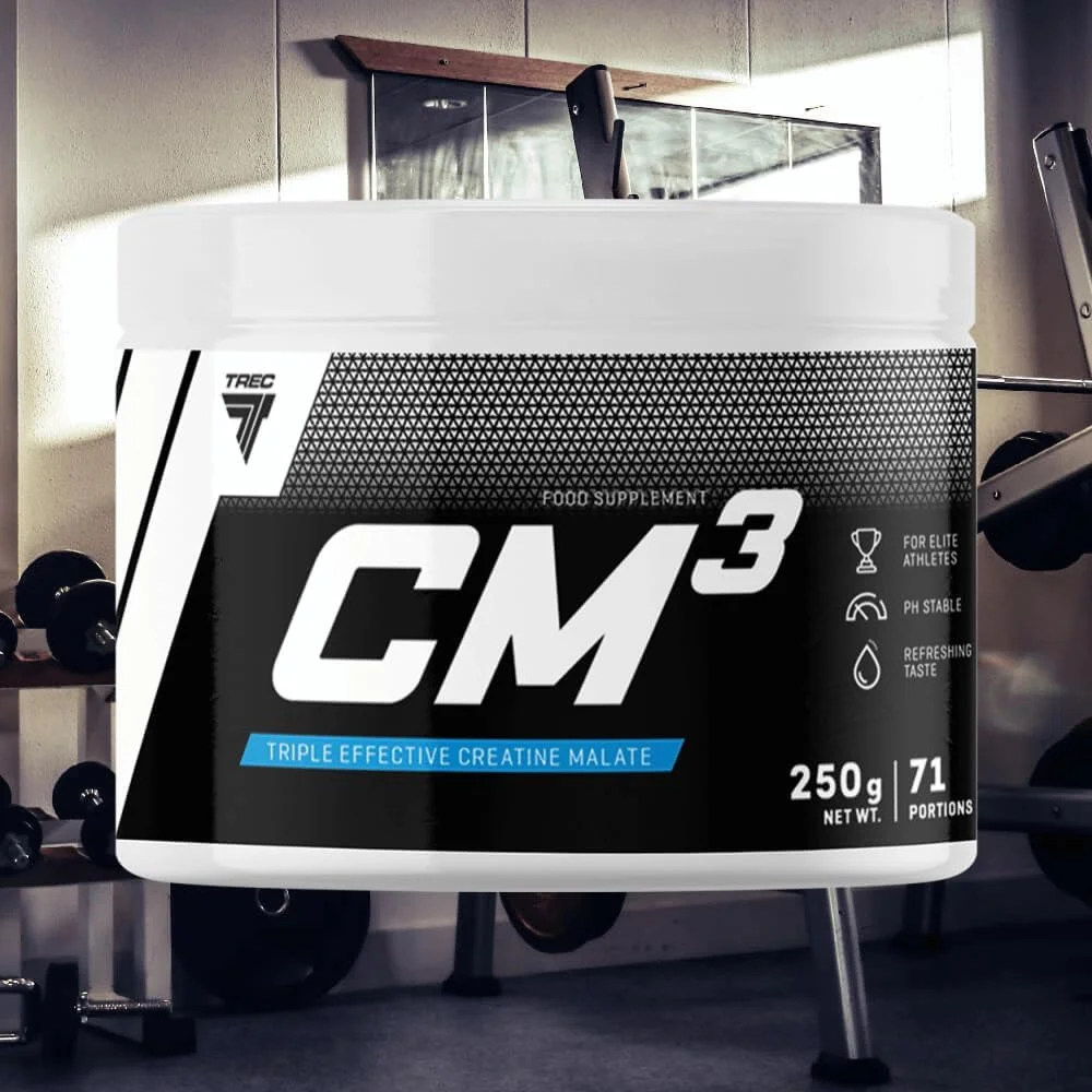 پودر تری کراتین مالات CM3 ترک نوتریشن برای عملکرد و قدرت عضلانی | 6650 میلی گرم کراتین در هر وعده | ساخت اتحادیه اروپا (250 گرم، کولا سفید)