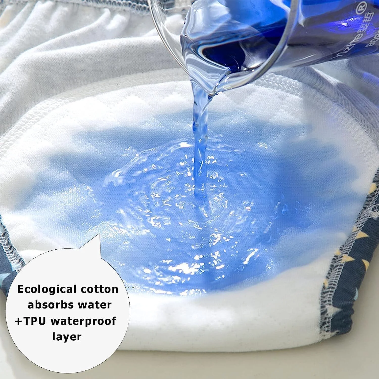 ست 6 عددی لباس زیر آموزشی تنفسی مونمن، شلوار آموزشی کودک، لباس زیر آموزشی کودک نوپا برای پسران و دختران 0-3 سال، شلوار آموزشی نخی جاذب قوی (M(9-13kg)، مدل B)