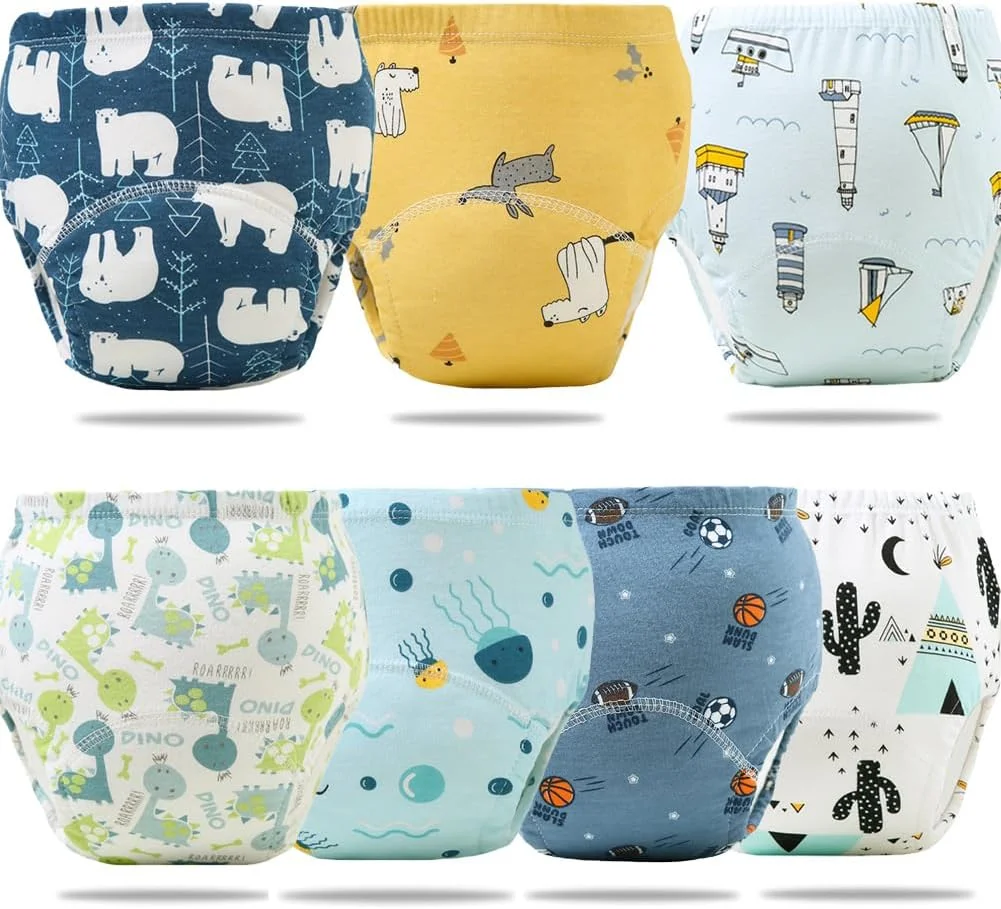 شورت آموزشی کودک HJB VISSO، بسته 7 عددی، لباس زیر تمرینی قابل تنفس، شورت آموزشی کودک نوپا برای دختران و پسران، لباس زیر تمرینی پنبه ای 6 لایه با جذب قوی (پسرانه 7 عددی، بزرگ) شورت آموزشی کودک HJB VISSO، بسته 7 عددی، لباس زیر تمرینی قابل تنفس، شورت آموزشی کودک نوپا برای دختران و پسران، لباس زیر تمرینی پنبه ای 6 لایه با جذب قوی (پسرانه 7 عددی، بزرگ)