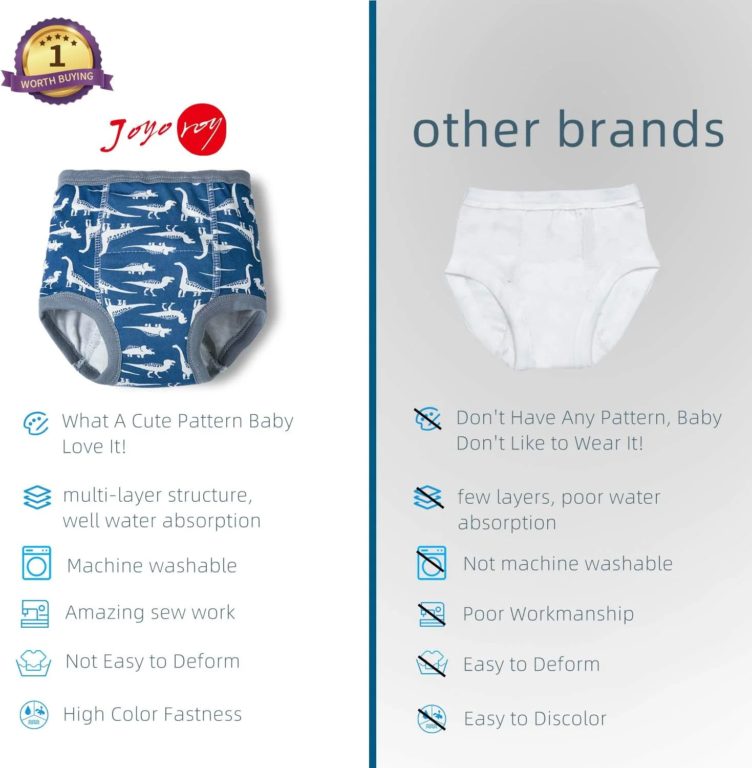 لباس زیر آموزشی پسرانه برای آموزش توالت - پوشک شبانه و شلوار آموزشی کودک نوپا