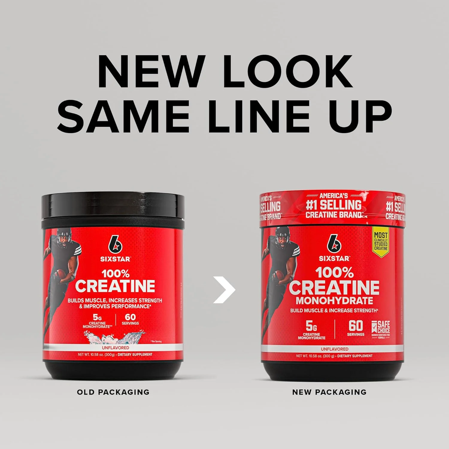 پودر کراتین مونوهیدرات 100% سیکس استار - مکمل کراتین مونوهیدرات میکرونیزه بدون طعم برای عملکرد ورزشی، عضله سازی و قدرت - پودر کراتین برای زنان و مردان - 60 سروینگ