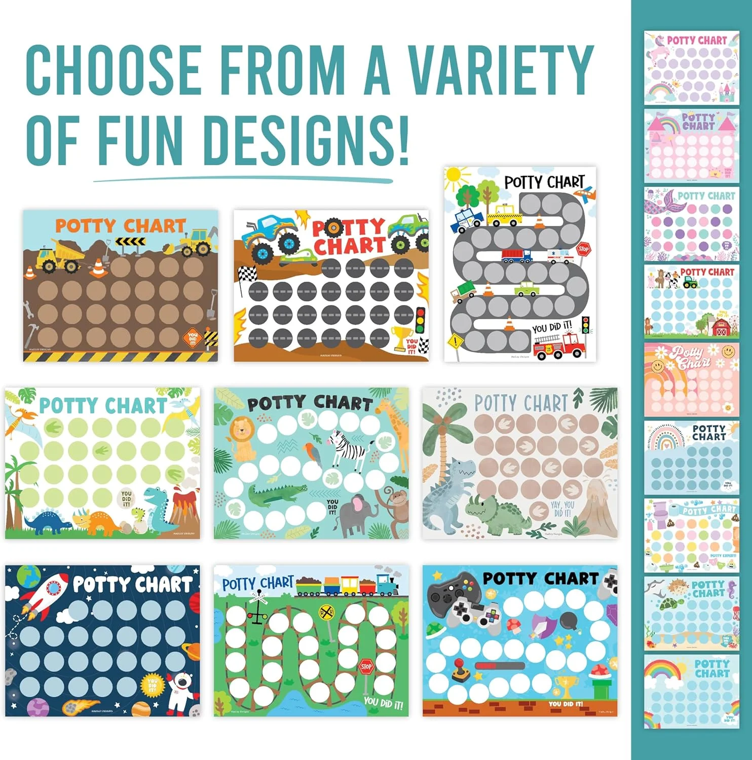 نمودار آموزش توالت رفتن کامیونی Hadley Designs برای پسران نوپا - نمودار برچسب برای آموزش توالت رفتن کودکان، نمودار برچسب توالت برای پسران نوپا، جوایز توالت