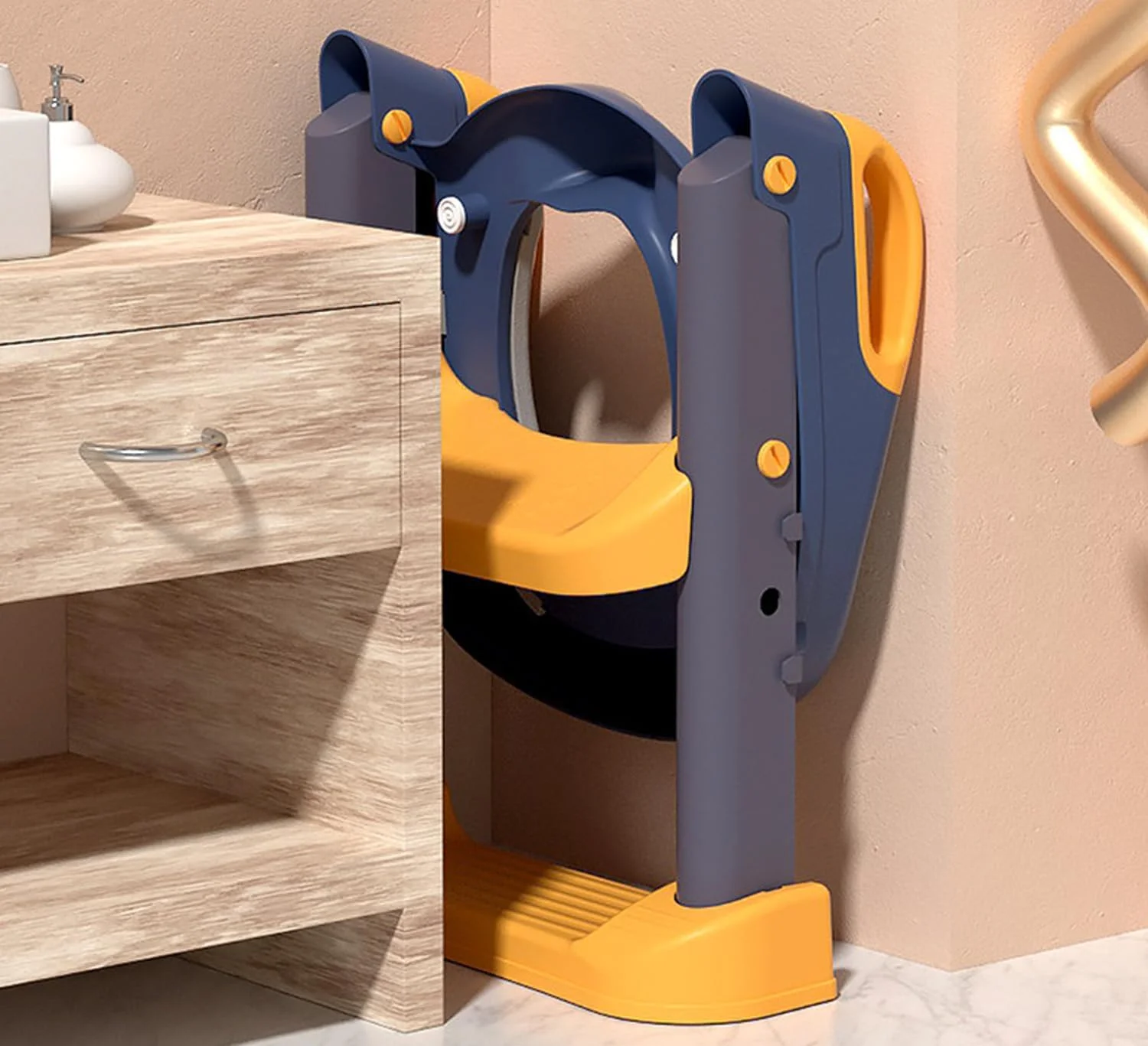 صندلی آموزشی توالت کودک Eoptify با پله، صندلی توالت 2 در 1 برای کودکان نوپا، صندلی توالت برای کودکان، صندلی آموزشی توالت قابل حمل نوزاد، صندلی توالت کودک نوپا برای توالت، روکش صندلی توالت کودک