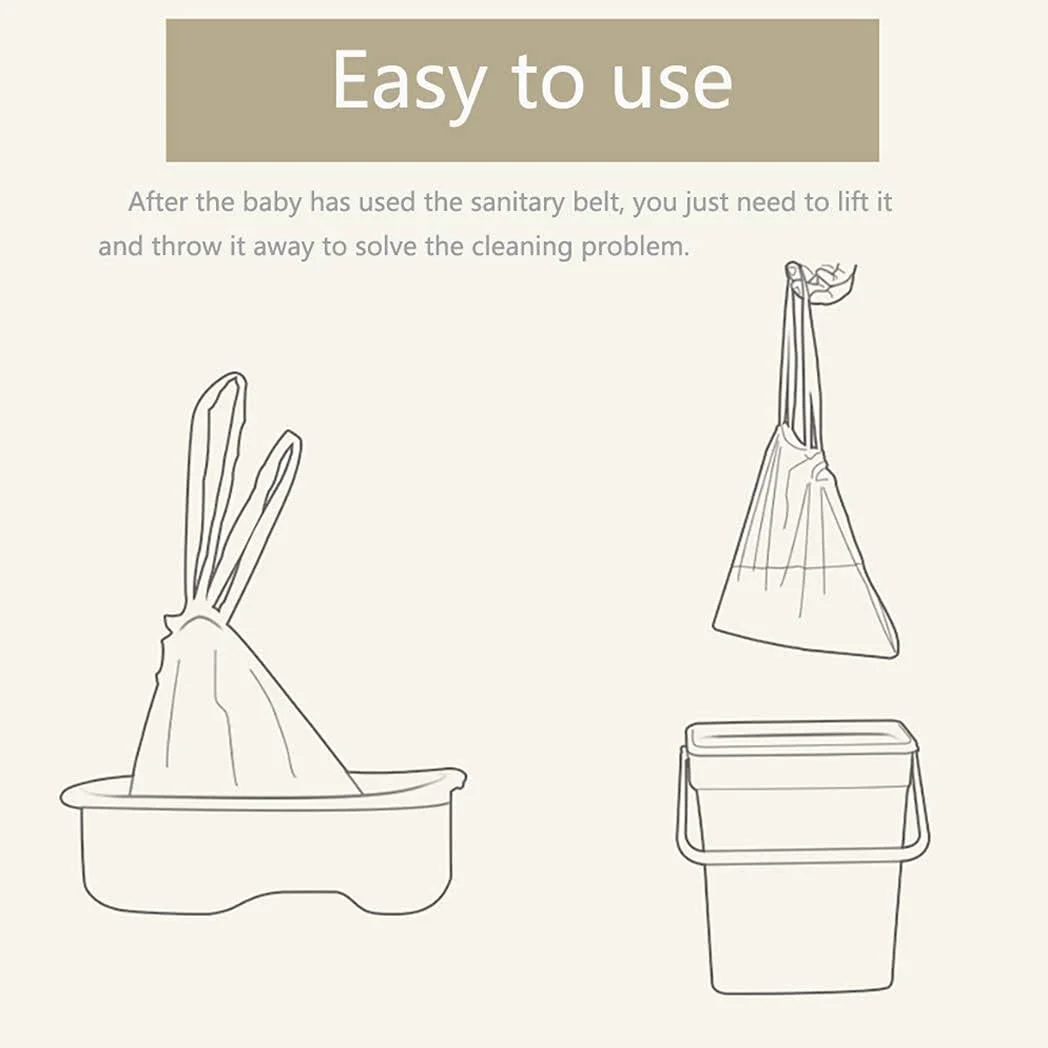 ELECDON 100 عدد کیسه توالت فرنگی قابل حمل با بند کشی، کیسه های یکبار مصرف برای آموزش توالت نوزاد، کیسه تمیز کننده صندلی توالت مسافرتی جهانی برای کودکان نوپا، بزرگسالان و حیوانات خانگی در فضای باز ELECDON 100 عدد کیسه توالت فرنگی قابل حمل با بند کشی، کیسه های یکبار مصرف برای آموزش توالت نوزاد، کیسه تمیز کننده صندلی توالت مسافرتی جهانی برای کودکان نوپا، بزرگسالان و حیوانات خانگی در فضای باز