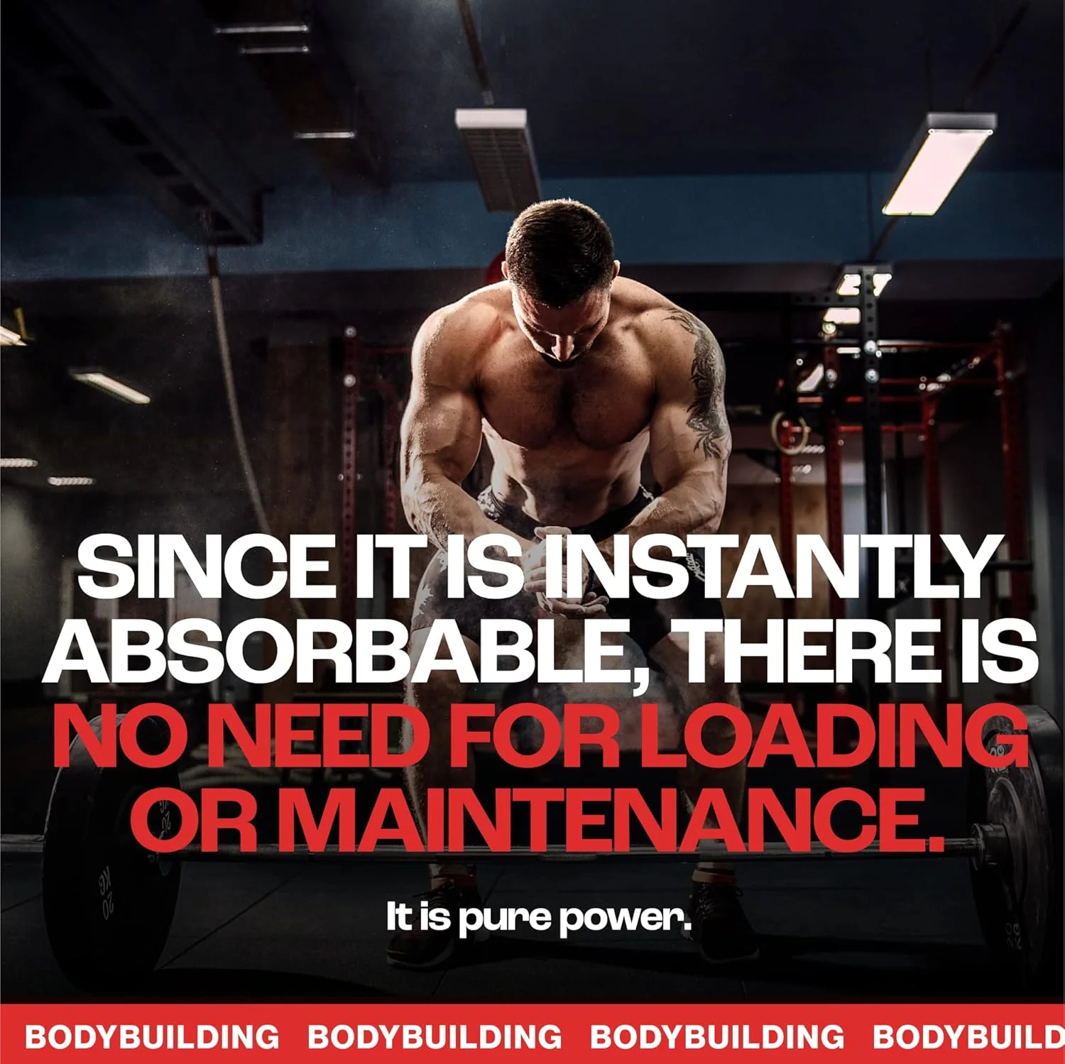 کراتین پایدار قبل از تمرین، انرژی فوری، قدرت ATP، قدرت، آمینو اسیدها، رشد توده عضلانی بدون چربی، ریکاوری، بدنسازی، تمرینات فشرده، استقامت + گلوکزامین برای پشتیبانی از مفاصل. توت فرنگی