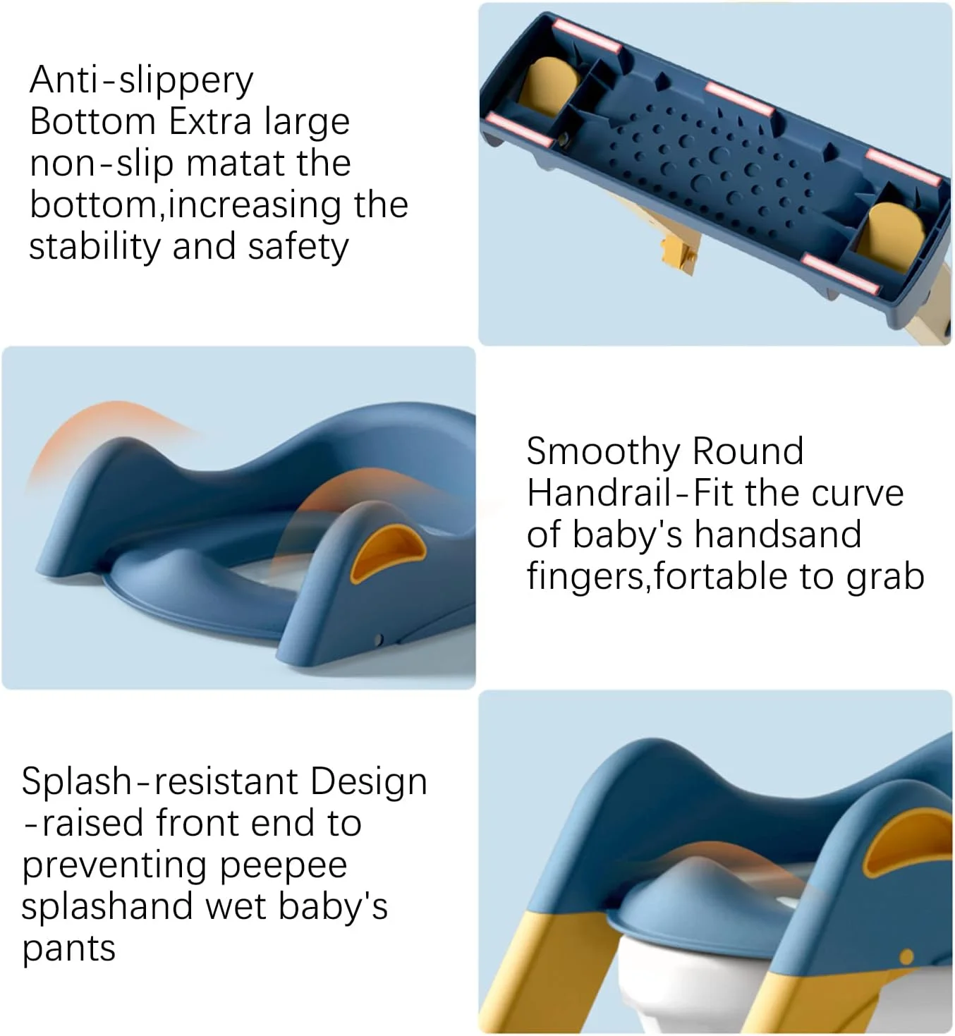 صندلی توالت آموزشی کودک ECVV، قابل تنظیم، ضد لغزش، تاشو با نردبان، قابل استفاده در اکثر توالت ها، تحمل وزن 75 کیلوگرم، مناسب برای کودکان در سنین مختلف صندلی توالت آموزشی کودک ECVV، قابل تنظیم، ضد لغزش، تاشو با نردبان، قابل استفاده در اکثر توالت ها، تحمل وزن 75 کیلوگرم، مناسب برای کودکان در سنین مختلف