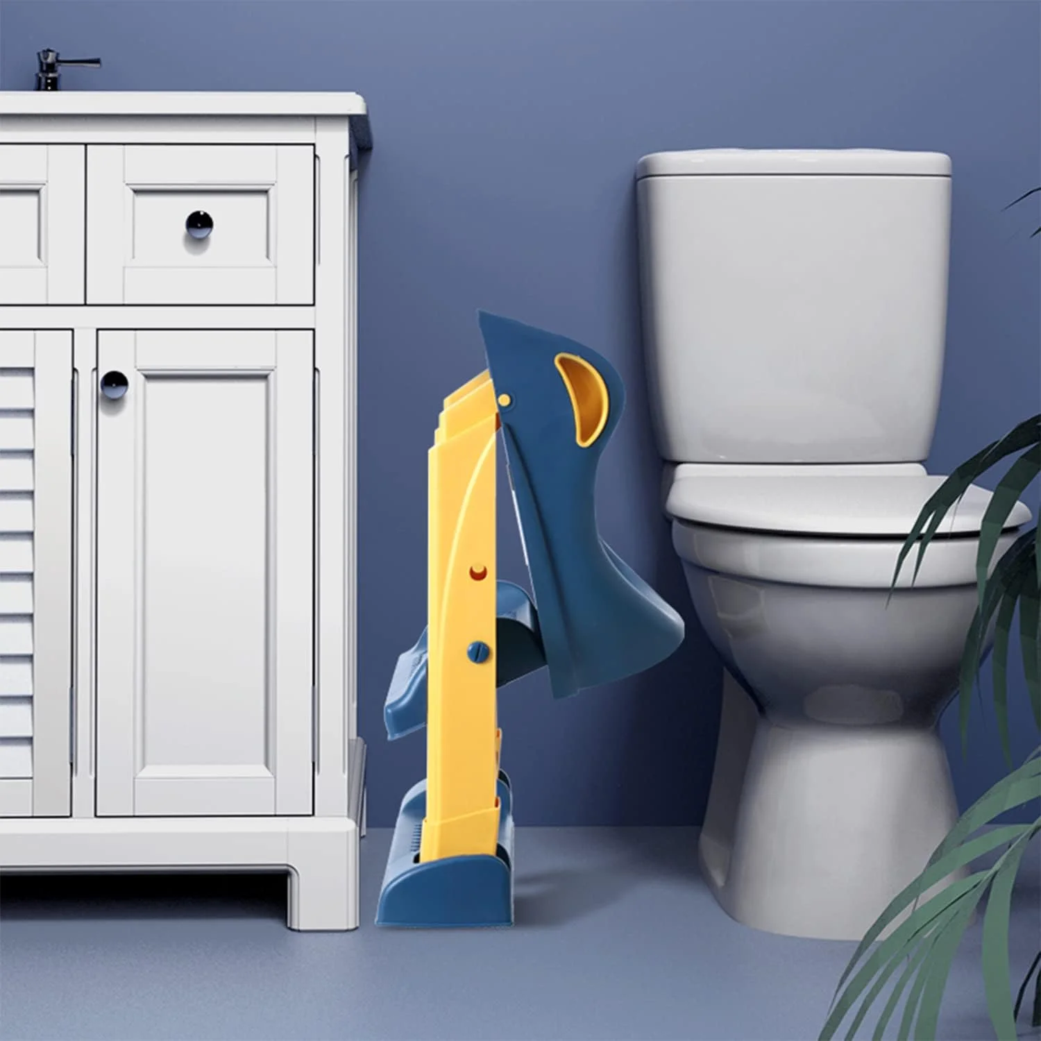 صندلی توالت آموزشی کودک ECVV، قابل تنظیم، ضد لغزش، تاشو با نردبان، قابل استفاده در اکثر توالت ها، تحمل وزن 75 کیلوگرم، مناسب برای کودکان در سنین مختلف صندلی توالت آموزشی کودک ECVV، قابل تنظیم، ضد لغزش، تاشو با نردبان، قابل استفاده در اکثر توالت ها، تحمل وزن 75 کیلوگرم، مناسب برای کودکان در سنین مختلف