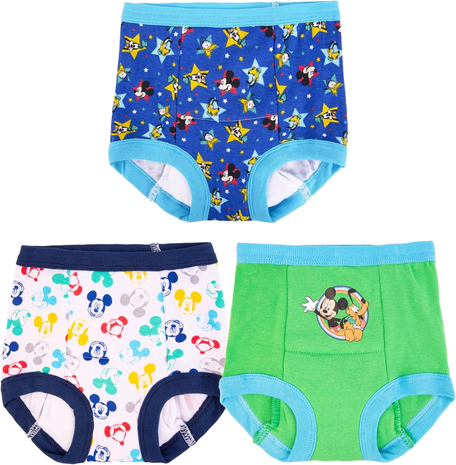 پک چندتایی شورت آموزشی کودکانه پسرانه دیزنی، طرح میکی موس، بسته 3 عددی میکی، سایز 3T پک چندتایی شورت آموزشی کودکانه پسرانه دیزنی، طرح میکی موس، بسته 3 عددی میکی، سایز 3T