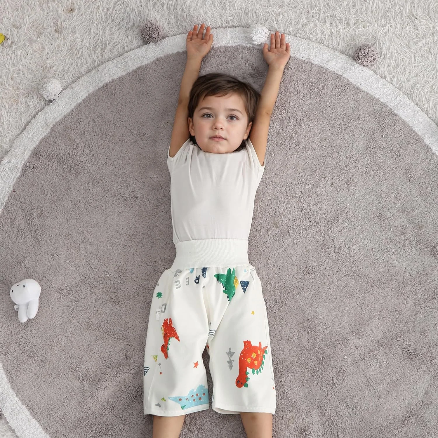 شلوار آموزشی توالت کودک Dioshark، 2 عددی، شلوار تمرینی پنبه‌ای جاذب برای کودکان نوپا، شلوار تمرینی قابل شستشو و استفاده مجدد برای پسران و دختران، شلوار پوشکی ضد خیس شدن با طرح حیوانات برای کودکان 0 تا 8 سال