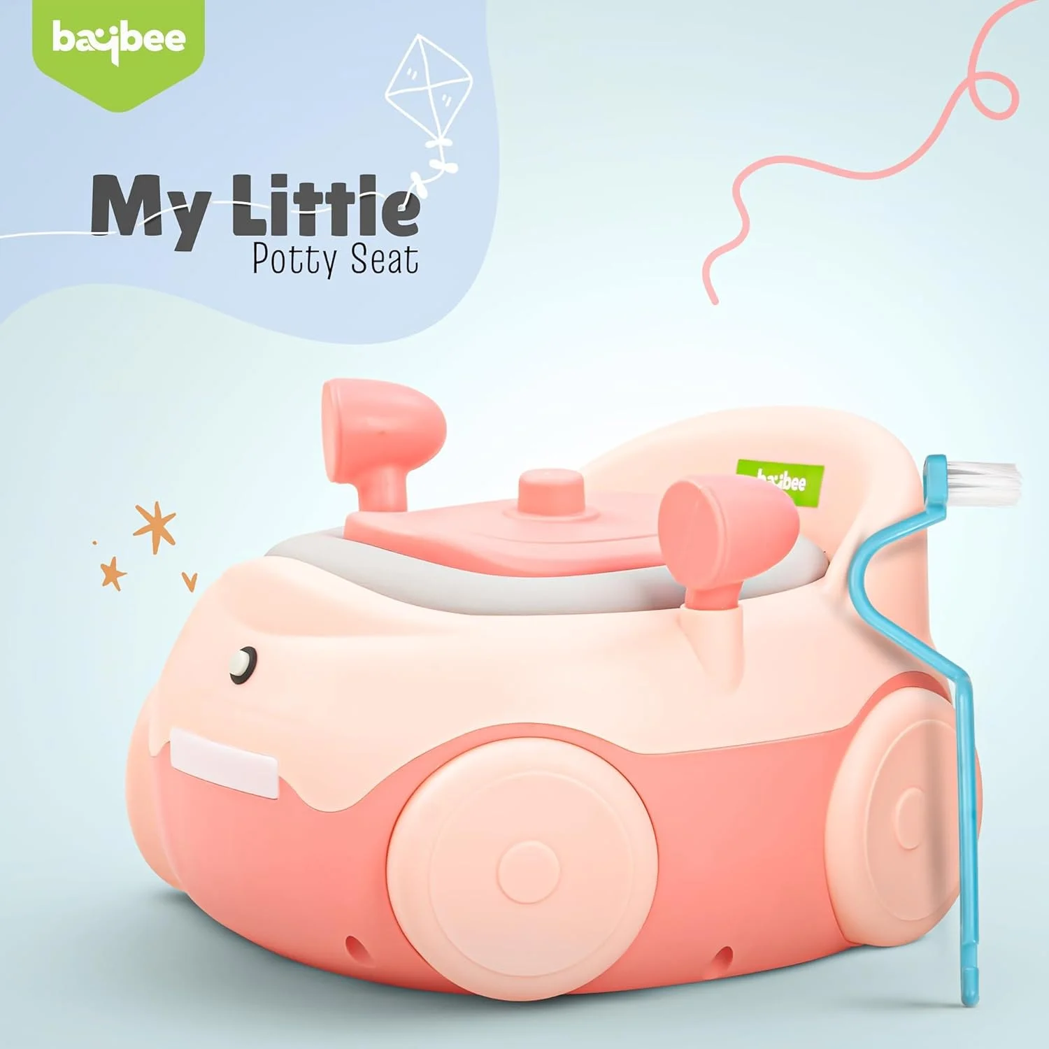 Baybee Western Baby Potty Training Seat for Kids- Potty Toilet Seat for kids | Non-Slip with Splash Guard, RGB Light & Music | Baby Potty Seat for Toddlers Kids 1-5 Years (Pink) Baybee Western Baby Potty Training Seat for Kids- Potty Toilet Seat for kids | Non-Slip with Splash Guard, RGB Light & Music | Baby Potty Seat for Toddlers Kids 1-5 Years (Pink)