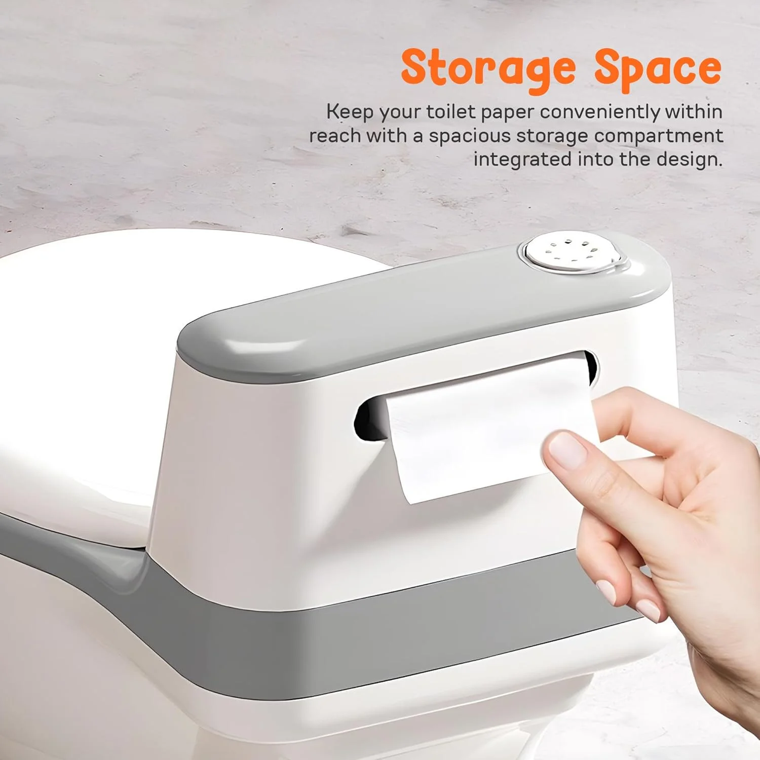 صندلی توالت فرنگی کودک Baybee Lasso، صندلی آموزشی توالت کودک با پایه ضد لغزش، محافظ پاشش و صندلی کوسن دار | صندلی توالت کودک | صندلی توالت فرنگی برای کودک 2-5 ساله (خاکستری) صندلی توالت فرنگی کودک Baybee Lasso، صندلی آموزشی توالت کودک با پایه ضد لغزش، محافظ پاشش و صندلی کوسن دار | صندلی توالت کودک | صندلی توالت فرنگی برای کودک 2-5 ساله (خاکستری)