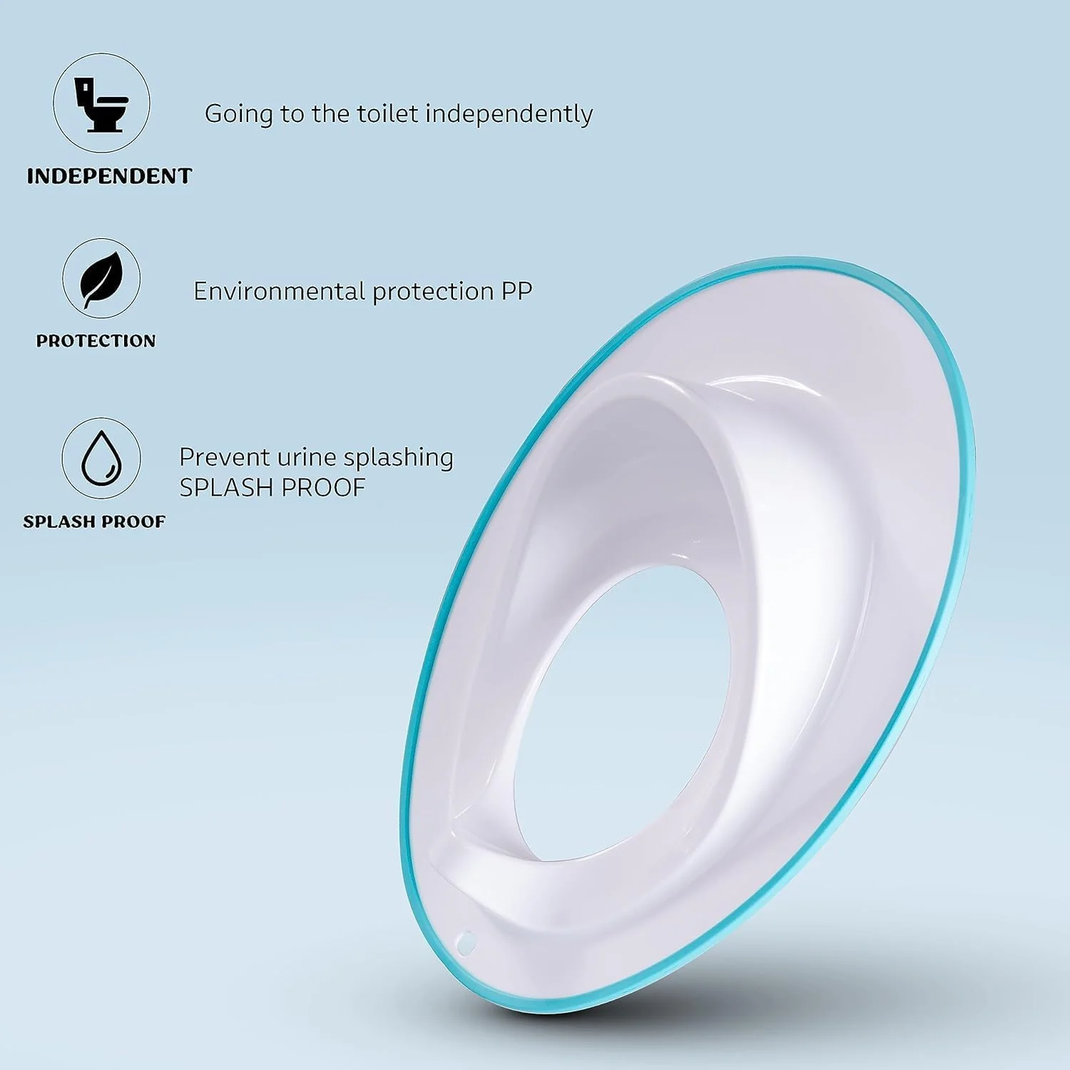 صندلی توالت آموزشی کودک Baybee TinyTrek | صندلی آموزشی توالت کودک، مناسب برای توالت های گرد و بیضی، ضد لغزش با محافظ پاشش برای کودکان 1 تا 8 سال (سبز/سفید) صندلی توالت آموزشی کودک Baybee TinyTrek | صندلی آموزشی توالت کودک، مناسب برای توالت های گرد و بیضی، ضد لغزش با محافظ پاشش برای کودکان 1 تا 8 سال (سبز/سفید)