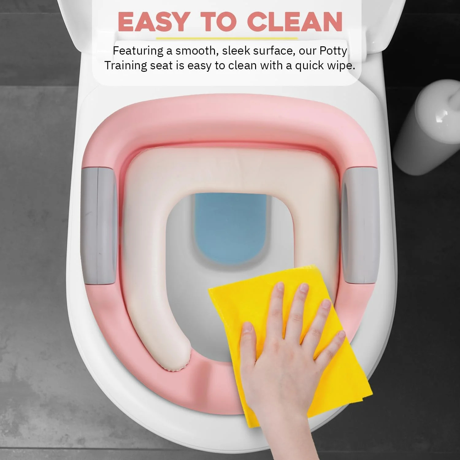 صندلی آموزشی توالت فرنگی کودک Baybee Milano، صندلی توالت فرنگی کودک با نشیمنگاه نرم | صندلی آموزشی توالت فرنگی با نشیمنگاه راحت | صندلی توالت فرنگی کودک برای 0 تا 5 سال (صورتی)