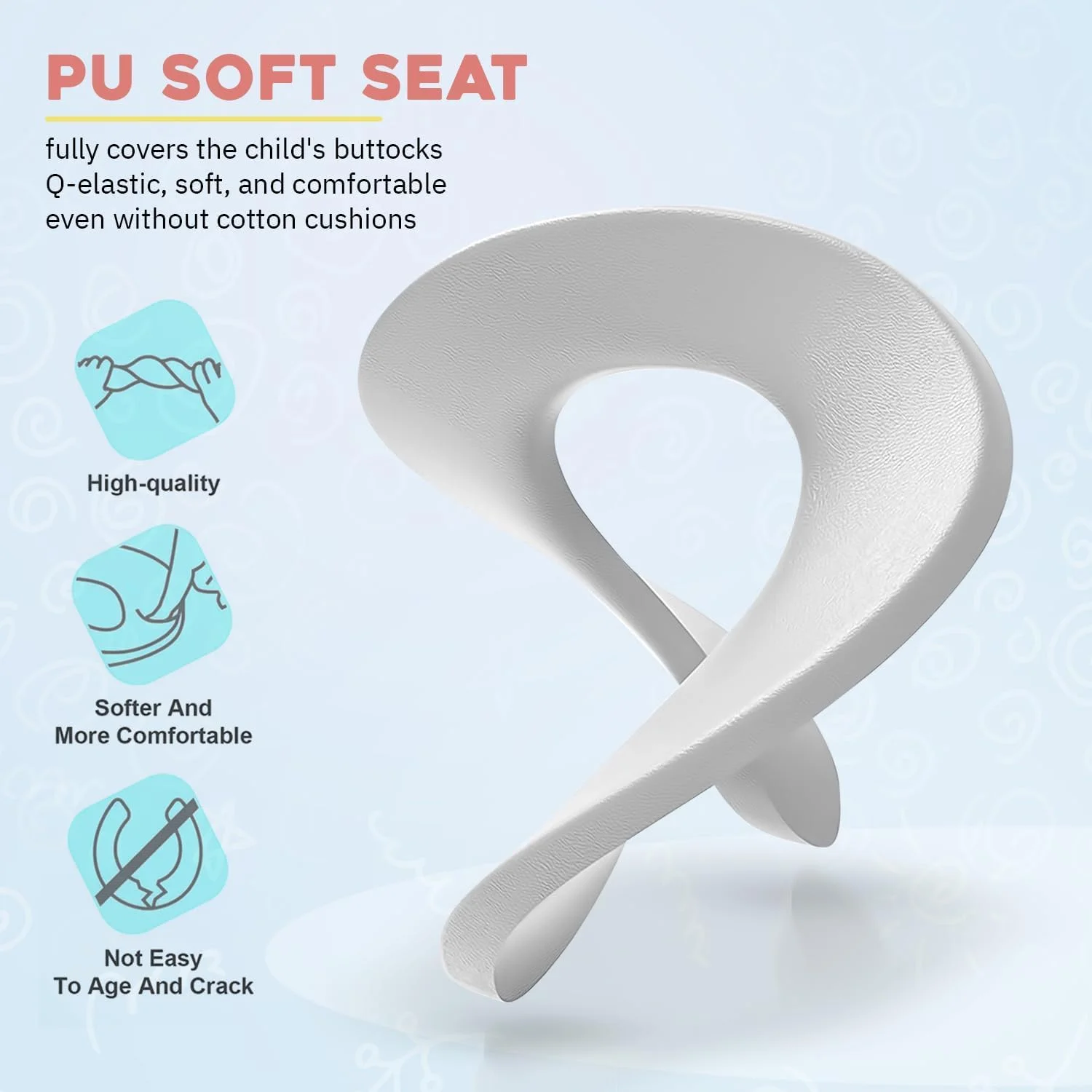 صندلی آموزشی توالت فرنگی کودک Baybee Milano، صندلی توالت فرنگی کودک با نشیمنگاه نرم | صندلی آموزشی توالت فرنگی با نشیمنگاه راحت | صندلی توالت فرنگی کودک برای 0 تا 5 سال (صورتی)