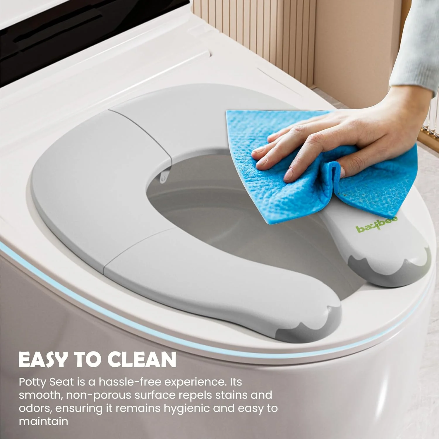 صندلی آموزشی توالت فرنگی کودک Baybee، صندلی توالت فرنگی قابل حمل کودک با نوار ضد لغزش، صندلی توالت فرنگی کودک برای نوزادان 1 تا 5 ساله پسران دختران (خاکستری) صندلی آموزشی توالت فرنگی کودک Baybee، صندلی توالت فرنگی قابل حمل کودک با نوار ضد لغزش، صندلی توالت فرنگی کودک برای نوزادان 1 تا 5 ساله پسران دختران (خاکستری)