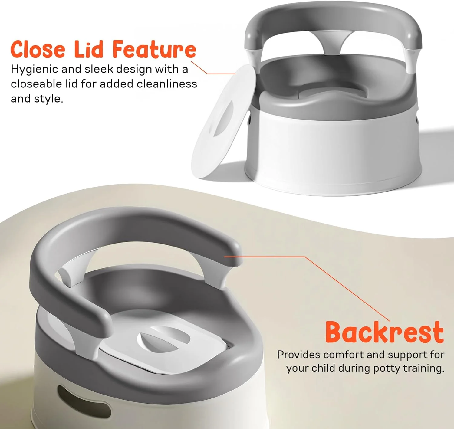 صندلی آموزشی توالت کودک Baybee Giggle | صندلی توالت فرنگی برای کودکان - صندلی توالت با سینی جداشدنی بدون BPA | صندلی توالت کودک 1-3 سال پسران و دختران (خاکستری) صندلی آموزشی توالت کودک Baybee Giggle | صندلی توالت فرنگی برای کودکان - صندلی توالت با سینی جداشدنی بدون BPA | صندلی توالت کودک 1-3 سال پسران و دختران (خاکستری)