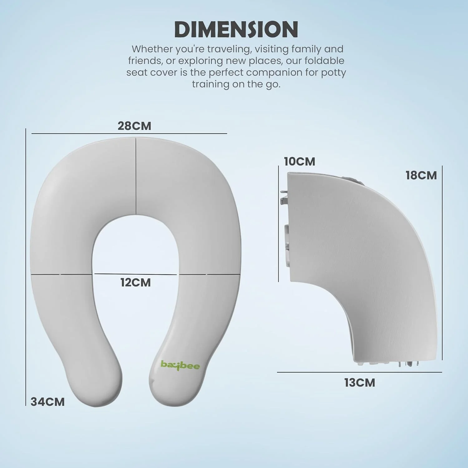 صندلی آموزشی توالت فرنگی کودک Baybee، صندلی توالت فرنگی قابل حمل کودک با نوار ضد لغزش، صندلی توالت فرنگی کودک برای نوزادان 1 تا 5 ساله پسران دختران (خاکستری) صندلی آموزشی توالت فرنگی کودک Baybee، صندلی توالت فرنگی قابل حمل کودک با نوار ضد لغزش، صندلی توالت فرنگی کودک برای نوزادان 1 تا 5 ساله پسران دختران (خاکستری)