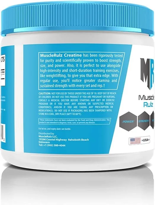 مکمل کراتین Muscle Rulz، ۶۰ سروینگ