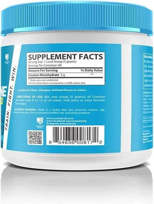مکمل کراتین Muscle Rulz، ۶۰ سروینگ