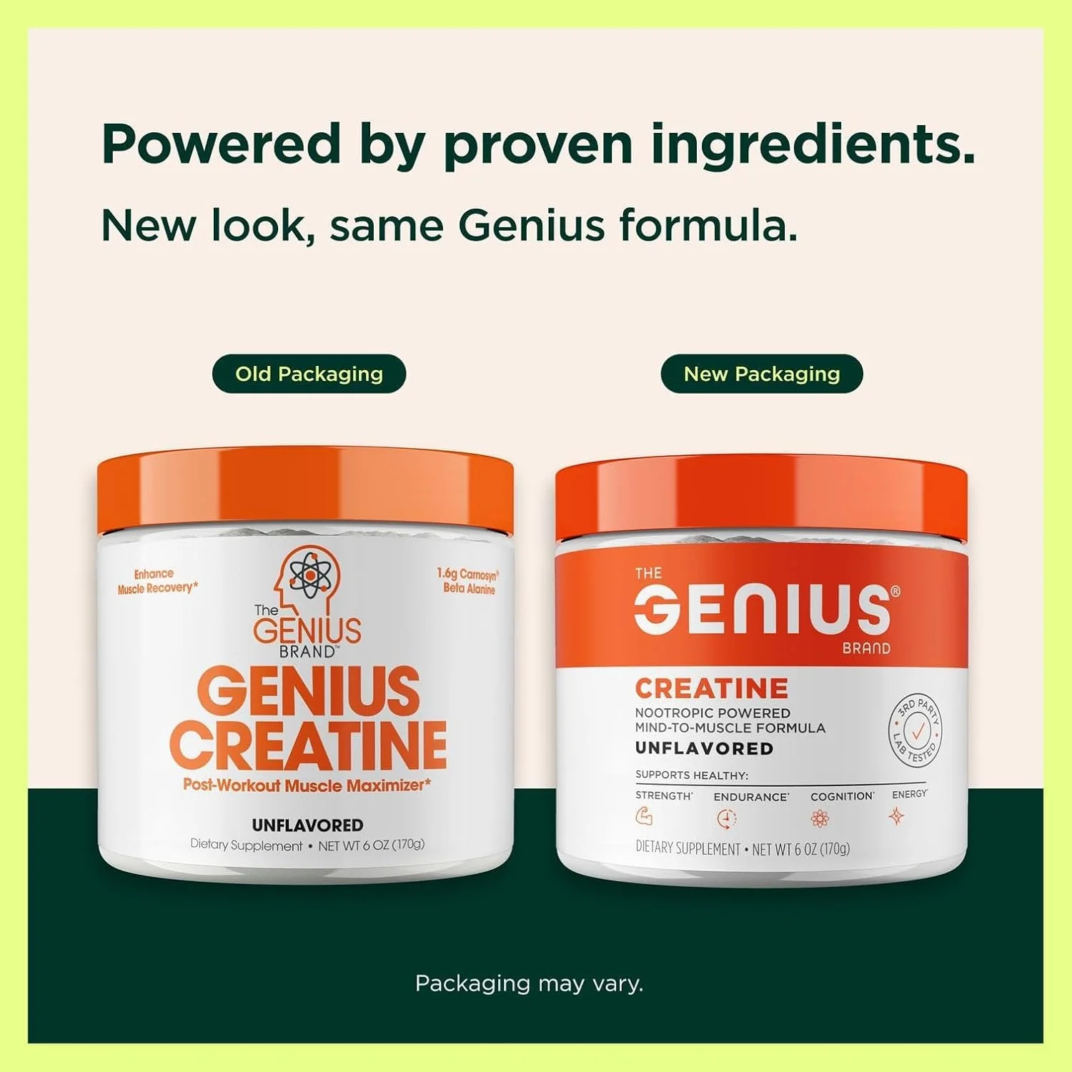 پودر کراتین مونوهیدرات Genius Creatine از برند Genius - مناسب سبک زندگی فعال - پشتیبانی از استقامت، قدرت، عملکرد مغز و سلامت عضلات - فرمول Mind-to-Muscle - بدون طعم - 170 گرم پودر کراتین مونوهیدرات Genius Creatine از برند Genius - مناسب سبک زندگی فعال - پشتیبانی از استقامت، قدرت، عملکرد مغز و سلامت عضلات - فرمول Mind-to-Muscle - بدون طعم - 170 گرم