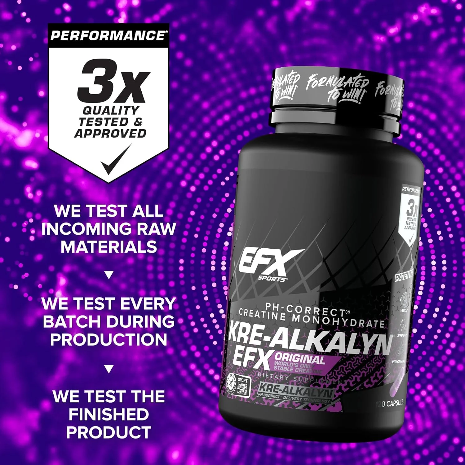 ای اف ایکس اسپورتس، Kre-Alkalyn EFX، 120 کپسول
