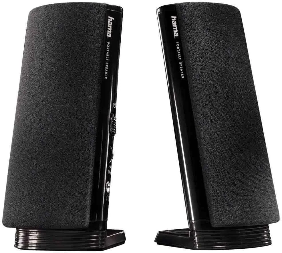 اسپیکر چند رسانه ای Hama E 80 (اسپیکر کامپیوتر با جک 3.5 میلی متری، USB، 2.5 وات، بلندگوهای اکتیو برای کامپیوتر، لپ تاپ، نوت بوک، تلفن هوشمند، تبلت) مشکی اسپیکر چند رسانه ای Hama E 80 (اسپیکر کامپیوتر با جک 3.5 میلی متری، USB، 2.5 وات، بلندگوهای اکتیو برای کامپیوتر، لپ تاپ، نوت بوک، تلفن هوشمند، تبلت) مشکی