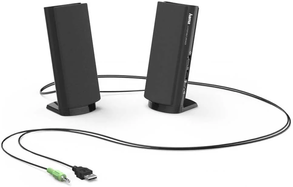 اسپیکر چند رسانه ای Hama E 80 (اسپیکر کامپیوتر با جک 3.5 میلی متری، USB، 2.5 وات، بلندگوهای اکتیو برای کامپیوتر، لپ تاپ، نوت بوک، تلفن هوشمند، تبلت) مشکی اسپیکر چند رسانه ای Hama E 80 (اسپیکر کامپیوتر با جک 3.5 میلی متری، USB، 2.5 وات، بلندگوهای اکتیو برای کامپیوتر، لپ تاپ، نوت بوک، تلفن هوشمند، تبلت) مشکی