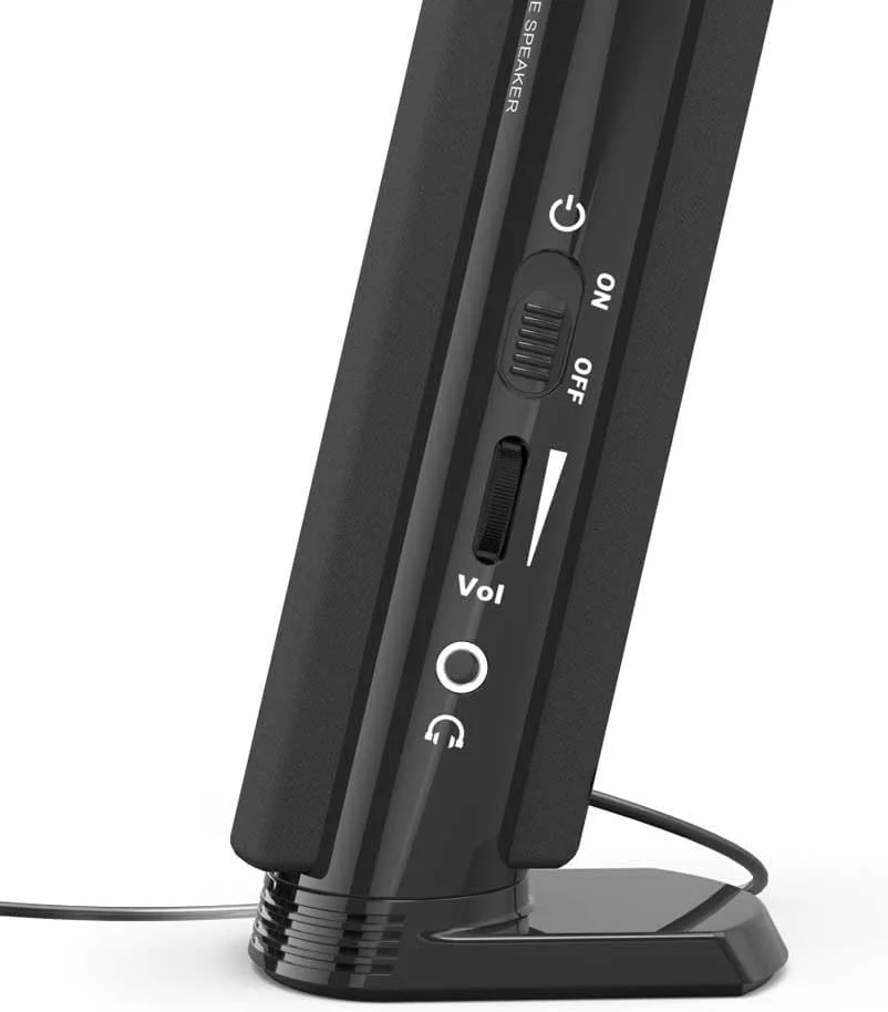 اسپیکر چند رسانه ای Hama E 80 (اسپیکر کامپیوتر با جک 3.5 میلی متری، USB، 2.5 وات، بلندگوهای اکتیو برای کامپیوتر، لپ تاپ، نوت بوک، تلفن هوشمند، تبلت) مشکی اسپیکر چند رسانه ای Hama E 80 (اسپیکر کامپیوتر با جک 3.5 میلی متری، USB، 2.5 وات، بلندگوهای اکتیو برای کامپیوتر، لپ تاپ، نوت بوک، تلفن هوشمند، تبلت) مشکی