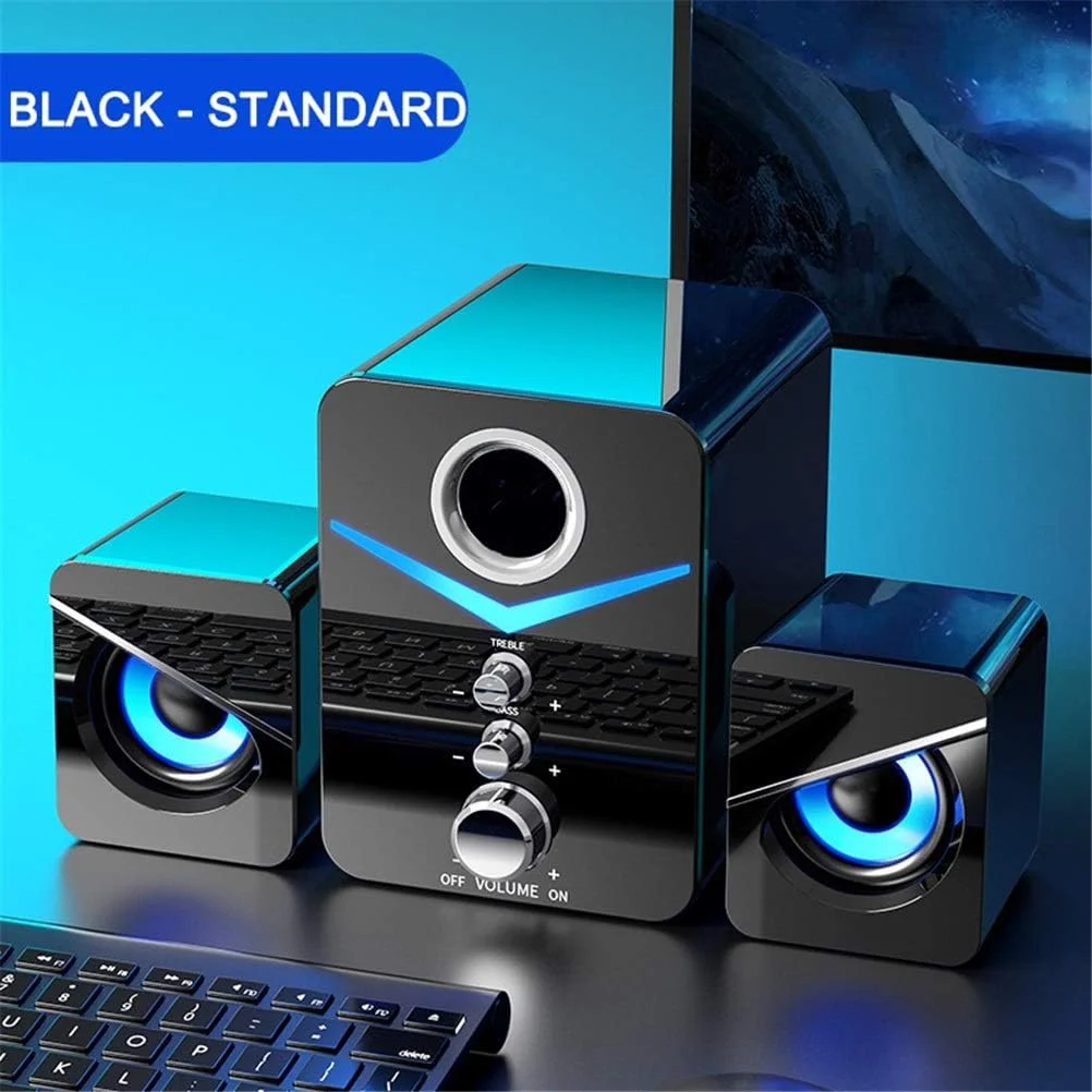 اسپیکر مینی کامپیوتر GZDpwgn مدل 2.1 کاناله USB سیمی استریو سه بعدی بلندگوی فراگیر بلند بلوتوثی برای تلفن، کامپیوتر، لپ تاپ، نوت بوک (مشکی استاندارد) اسپیکر مینی کامپیوتر GZDpwgn مدل 2.1 کاناله USB سیمی استریو سه بعدی بلندگوی فراگیر بلند بلوتوثی برای تلفن، کامپیوتر، لپ تاپ، نوت بوک (مشکی استاندارد)