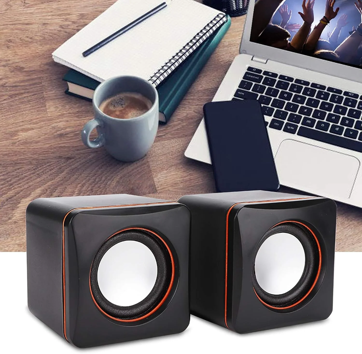اسپیکر رومیزی گوشیدا، سیستم اسپیکر استریو سیمی با تغذیه USB با پلاگین صوتی 3.5 میلی متری برای اتصال به لپ تاپ، نوت بوک، دسکتاپ، کامپیوتر، خروجی 2.5W + 2.5W (دو مسیره) اسپیکر رومیزی گوشیدا، سیستم اسپیکر استریو سیمی با تغذیه USB با پلاگین صوتی 3.5 میلی متری برای اتصال به لپ تاپ، نوت بوک، دسکتاپ، کامپیوتر، خروجی 2.5W + 2.5W (دو مسیره)