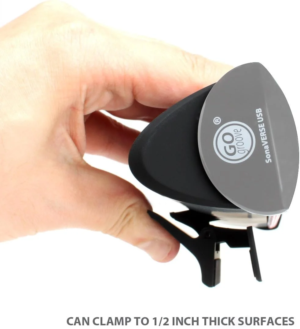 اسپیکر USB مدل GOgroove SonaVERSE برای لپ تاپ - مینی ساندبار USB با طراحی گیره ای و قابل حمل برای مانیتور، یک کابل برای ورودی صدای دیجیتال و برق (مشکی) اسپیکر USB مدل GOgroove SonaVERSE برای لپ تاپ - مینی ساندبار USB با طراحی گیره ای و قابل حمل برای مانیتور، یک کابل برای ورودی صدای دیجیتال و برق (مشکی)