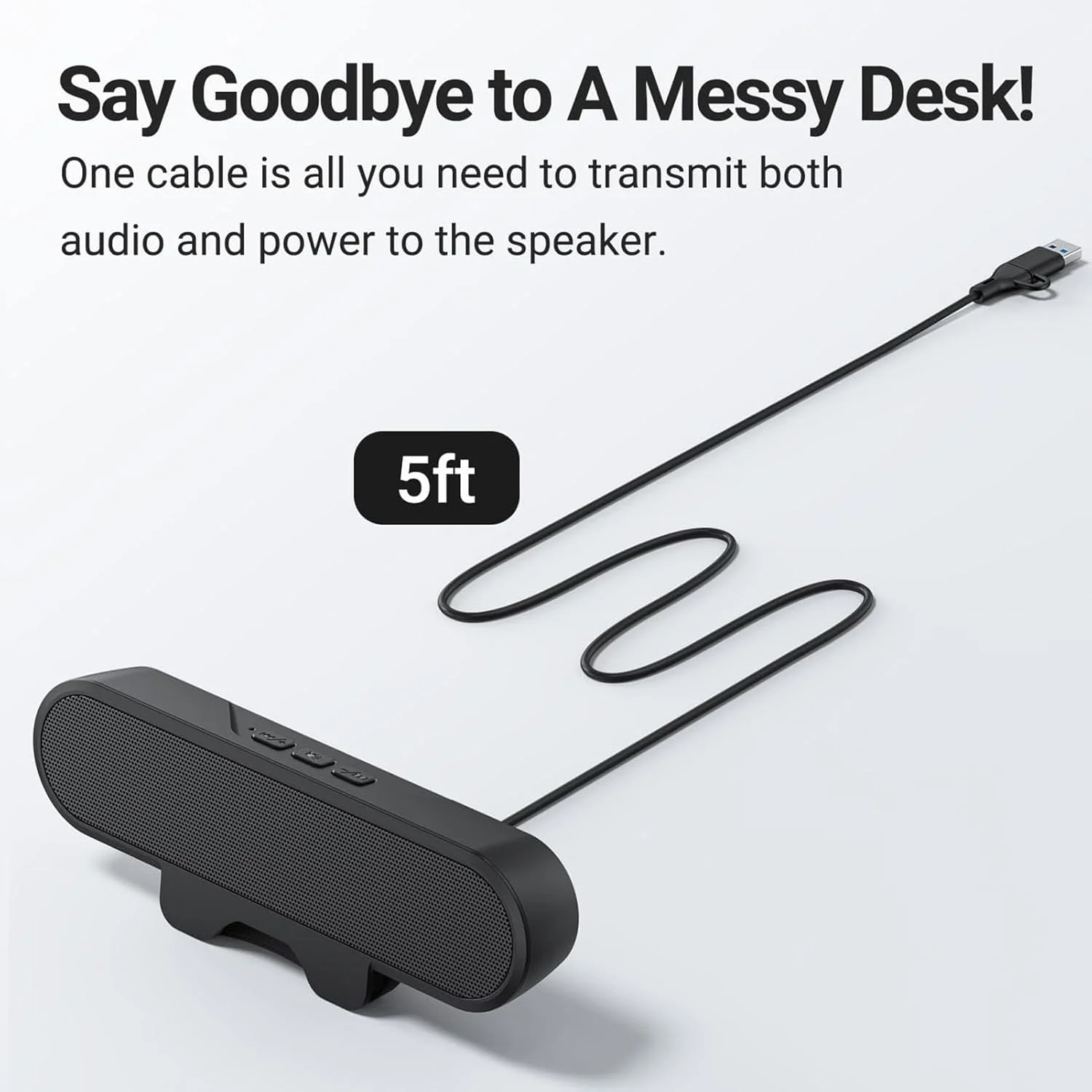 اسپیکر کامپیوتر Goshyda، اسپیکر سیمی USB با صدای استریو HD برای لپ تاپ رومیزی، با کنترل صدای بلند، به راحتی به نمایشگر متصل می شود اسپیکر کامپیوتر Goshyda، اسپیکر سیمی USB با صدای استریو HD برای لپ تاپ رومیزی، با کنترل صدای بلند، به راحتی به نمایشگر متصل می شود
