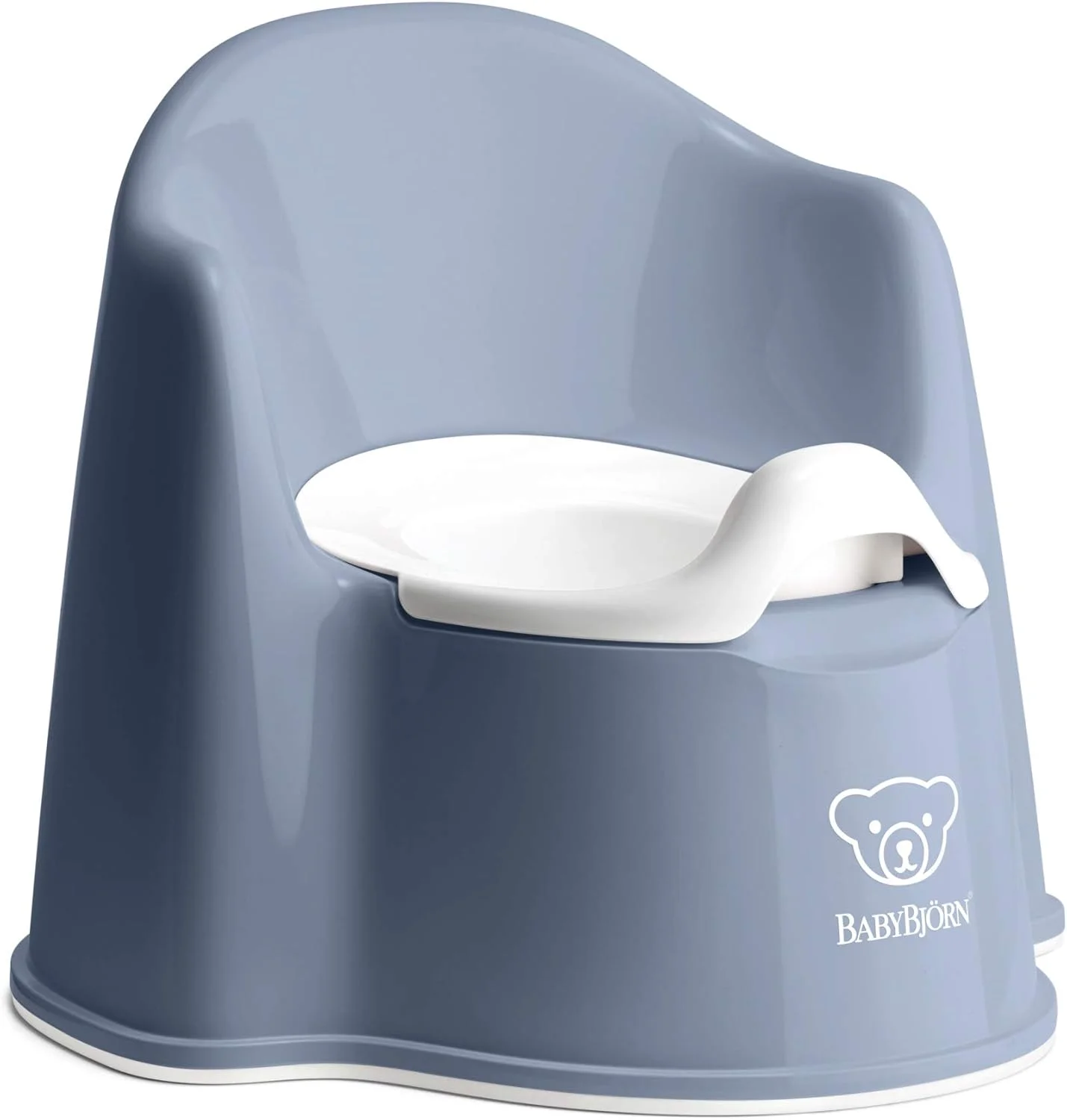 صندلی توالت فرنگی کودک بیبیجورن، تکه 1، آبی تیره/سفید صندلی توالت فرنگی کودک بیبیجورن، تکه 1، آبی تیره/سفید