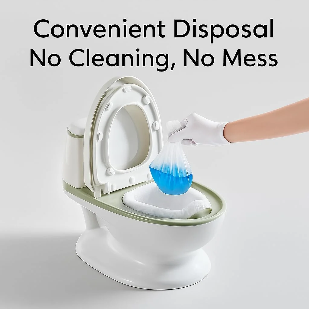 توالت آموزشی کودک Babycare - صندلی توالت فرنگی قابل حمل با درب، دسته، پشتی، کاسه جداشدنی و پایه ضد لغزش برای کودکان نوپا، رنگ های متنوع (آبی مونین)