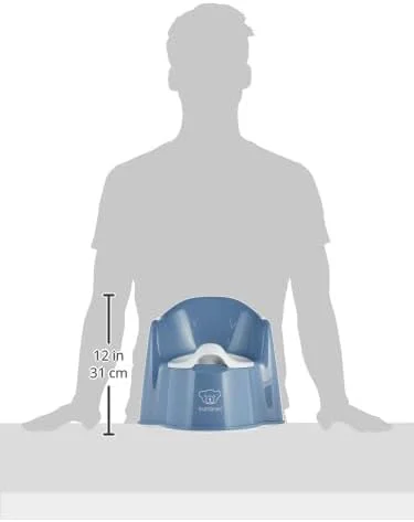 صندلی توالت فرنگی کودک بیبی‌جورن، تکه 1، آبی تیره/سفید